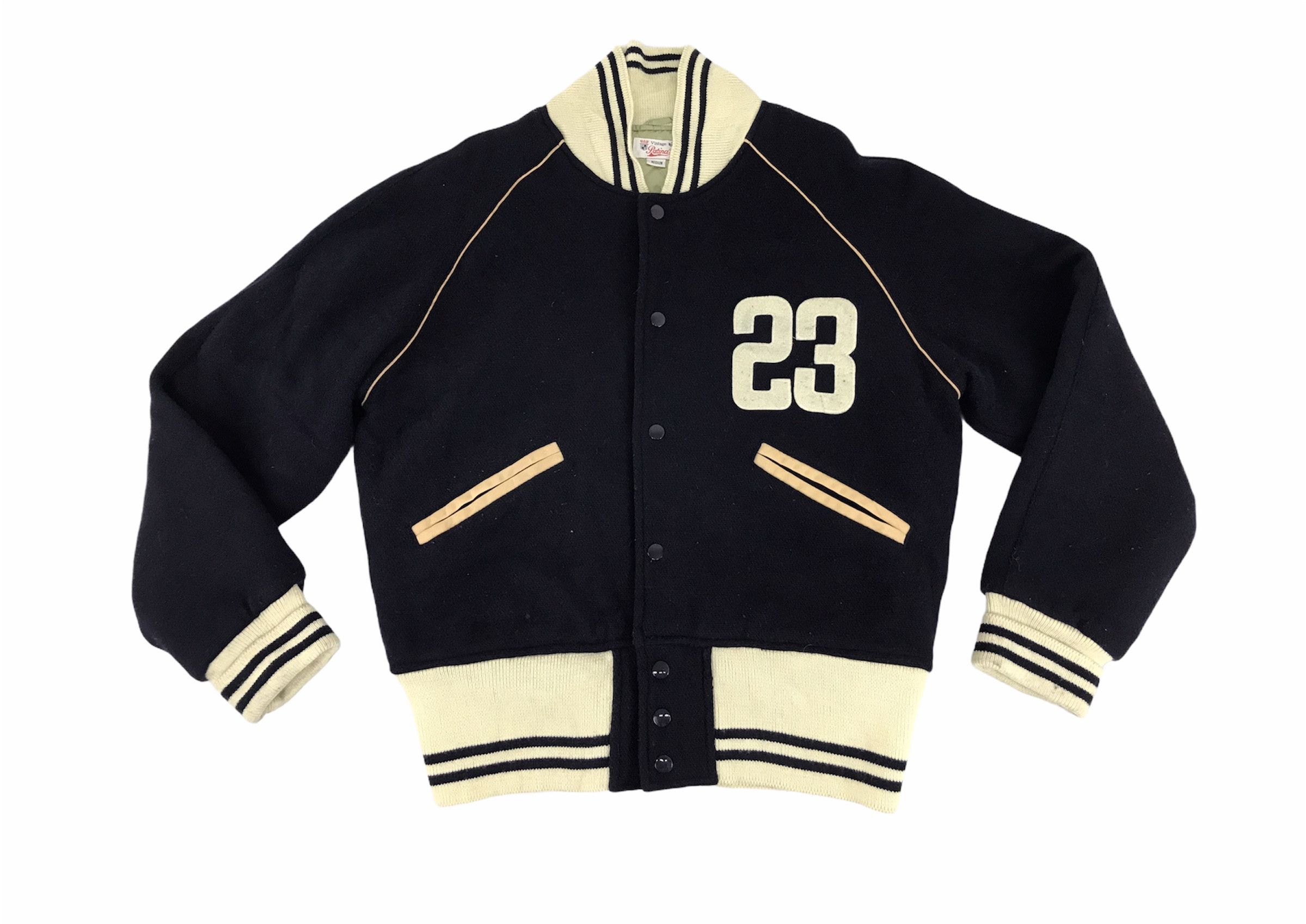 Vintage Patina 23 Varsity Bomber Jacket Wool Padded Inner Size US M / EU 48-50 / 2 - 1 Thumbnail