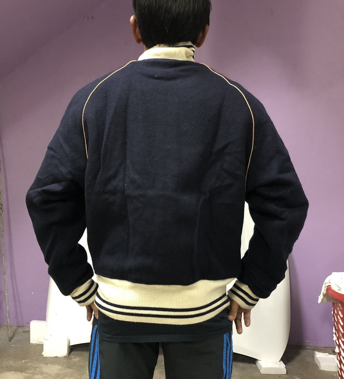 Vintage Patina 23 Varsity Bomber Jacket Wool Padded Inner Size US M / EU 48-50 / 2 - 11 Thumbnail