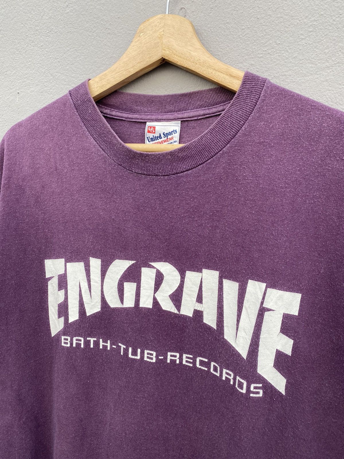 Band Tees vintage rare hardcore/punk ENGRAVE band tee ripoff thrasher Size US L / EU 52-54 / 3 - 7 Thumbnail