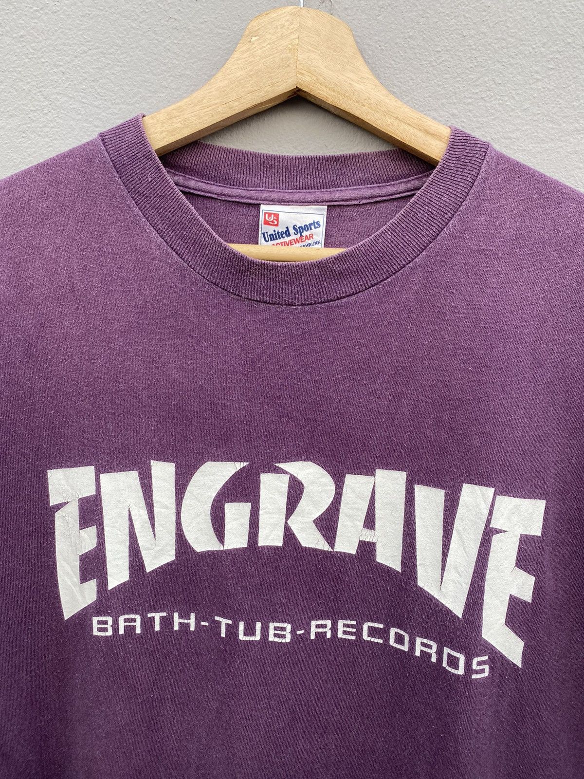 Band Tees vintage rare hardcore/punk ENGRAVE band tee ripoff thrasher Size US L / EU 52-54 / 3 - 6 Thumbnail