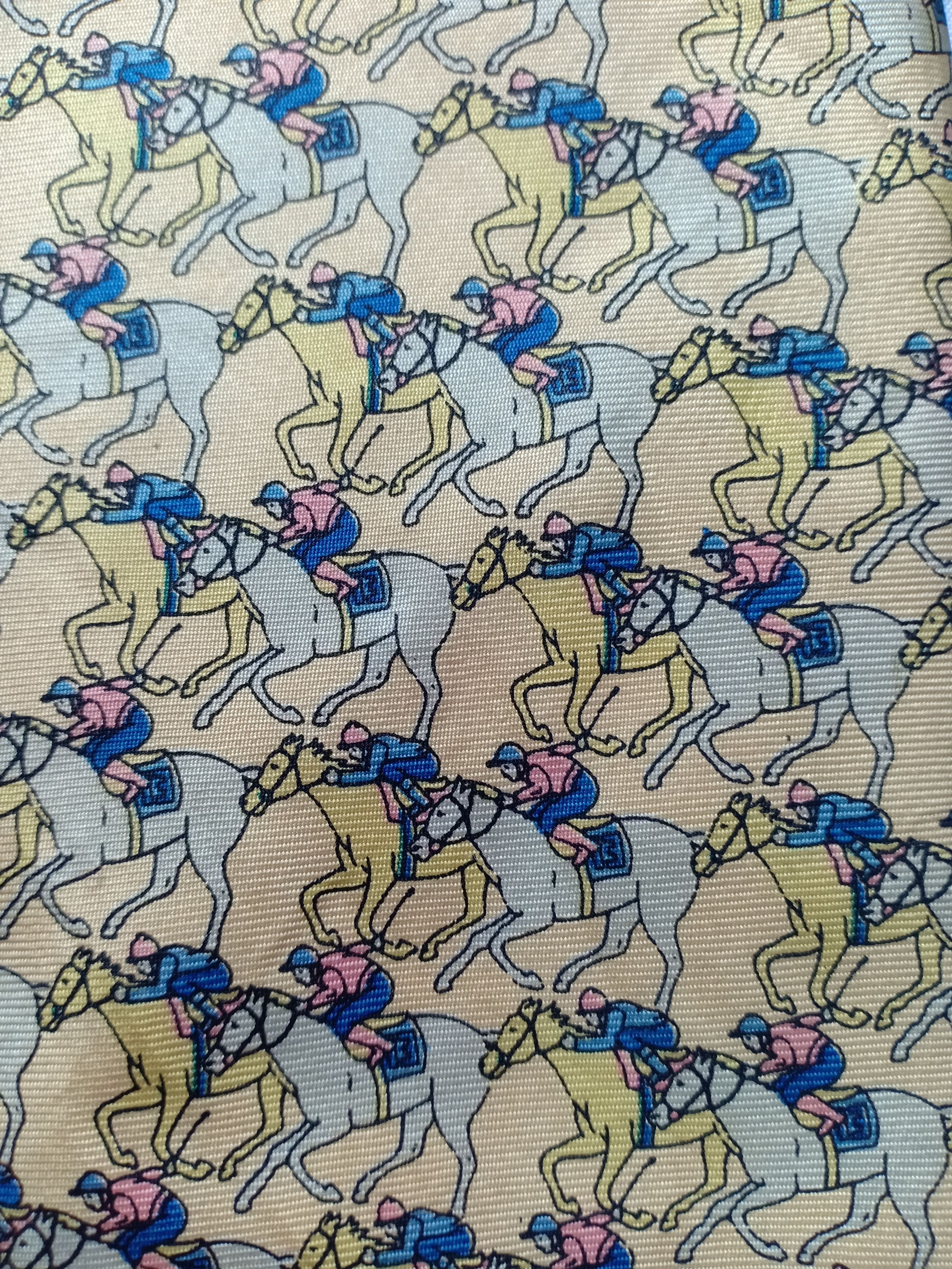 Burberry Burberry All Over Polo Art Neck Tie Pure Silk Italy Size ONE SIZE - 2 Thumbnail