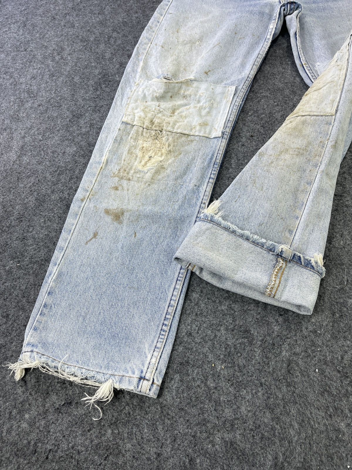 Levi's 90’s Vintage Levis 505 Patchwork Jeans - J801 Size US 30 / EU 46 - 10 Thumbnail