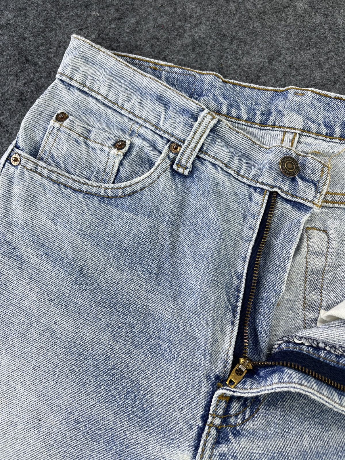 Levi's 90’s Vintage Levis 505 Patchwork Jeans - J801 Size US 30 / EU 46 - 5 Thumbnail