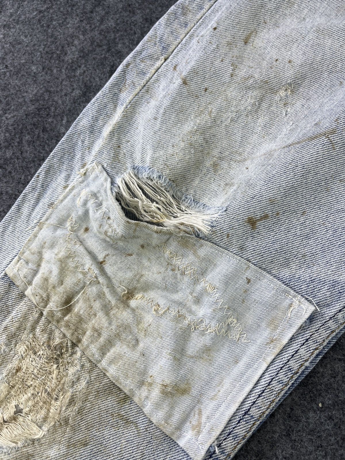Levi's 90’s Vintage Levis 505 Patchwork Jeans - J801 Size US 30 / EU 46 - 12 Thumbnail