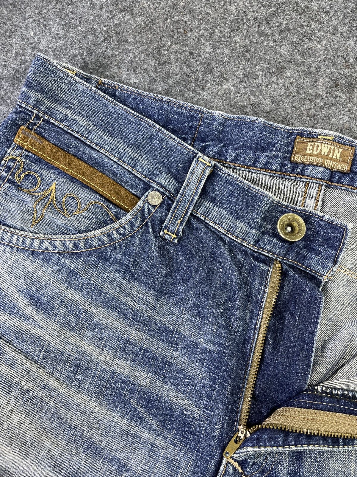 Edwin Edwin EV Faded Distressed Jeans - J867 Size US 34 / EU 50 - 7 Thumbnail