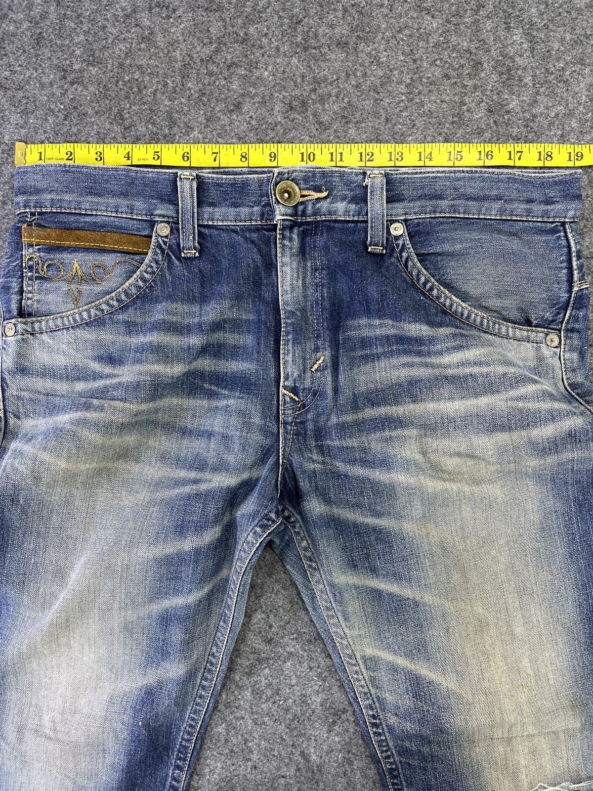 Edwin Edwin EV Faded Distressed Jeans - J867 Size US 34 / EU 50 - 5 Thumbnail