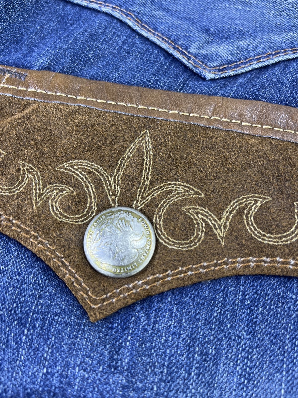 Edwin Edwin EV Faded Distressed Jeans - J867 Size US 34 / EU 50 - 13 Thumbnail