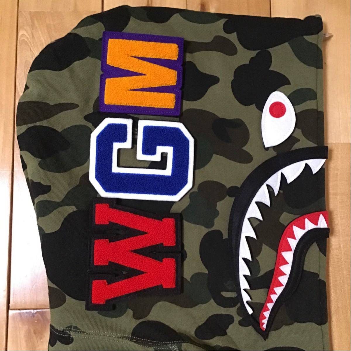 Bape BAPE DETACHABLE Shark full zip hoodie 1st camo green Size US L / EU 52-54 / 3 - 3 Thumbnail