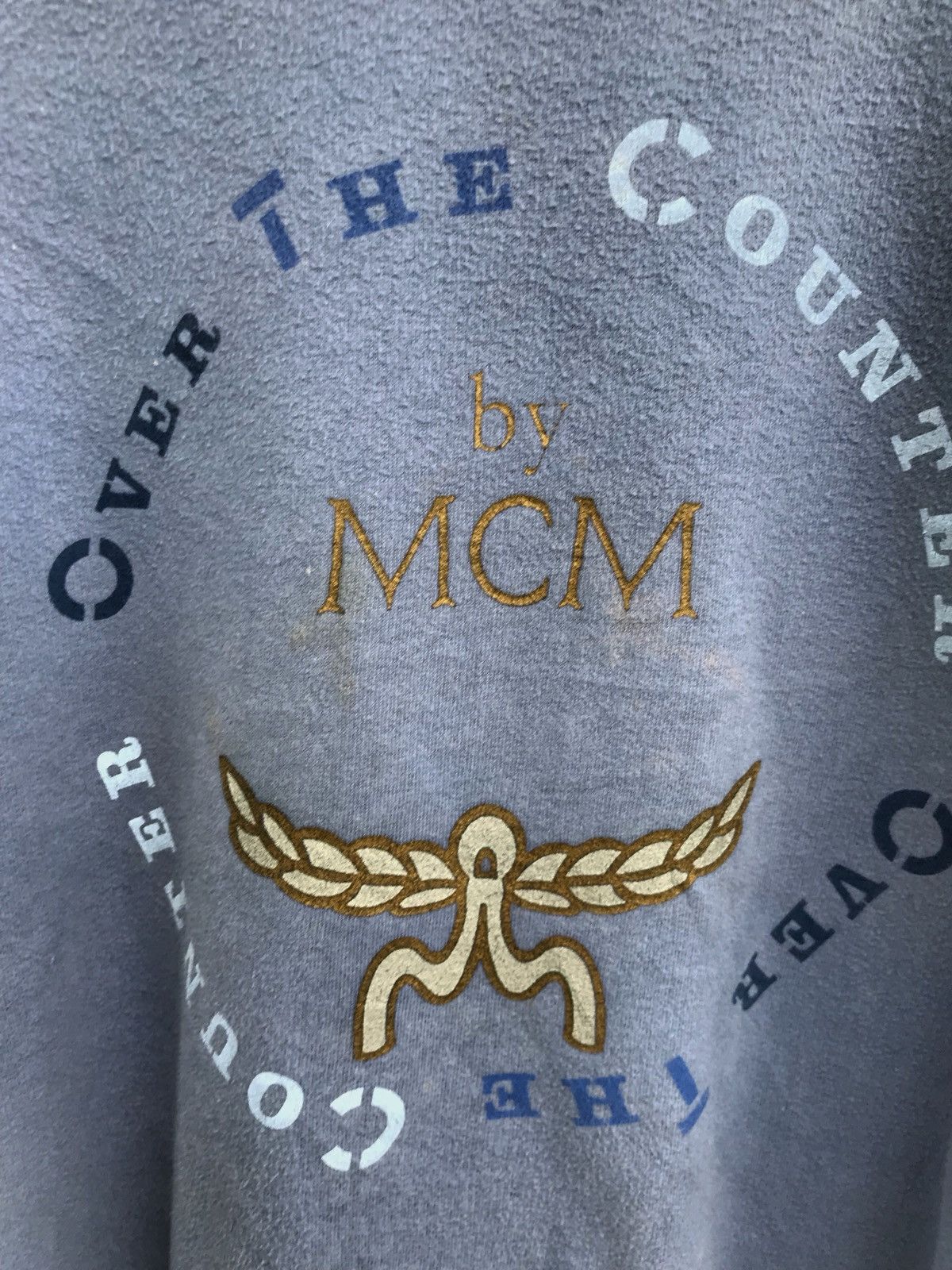 MCM Made In Italy MCM Big Logo Crewneck Sweatshirt Size US XL / EU 56 / 4 - 4 Thumbnail