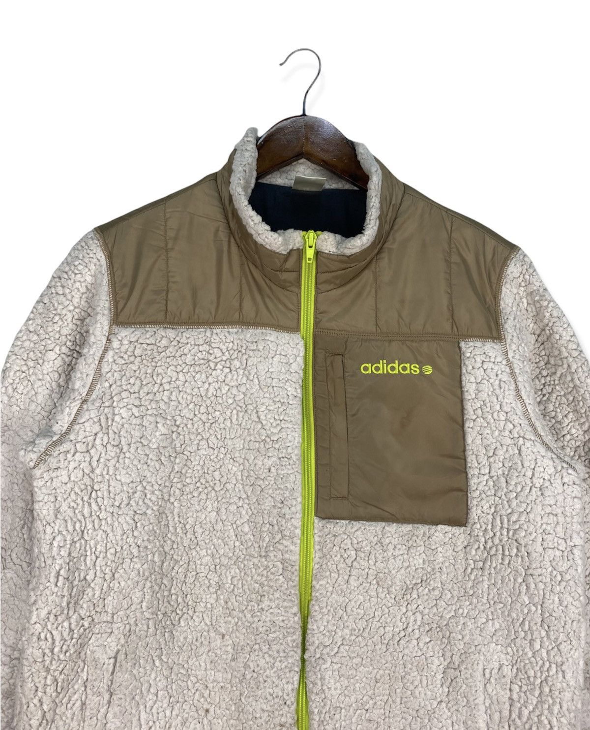 Adidas Adidas Neo Sherpa Hooded Jacket Size US L / EU 52-54 / 3 - 2 Thumbnail