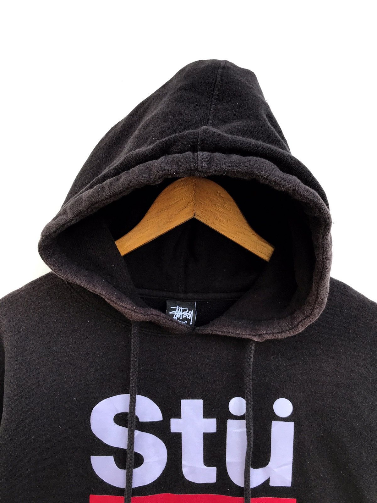 Stussy Stussy Big Spell Out Hoodie Sweatshirt Streetwear Style Size US L / EU 52-54 / 3 - 3 Thumbnail