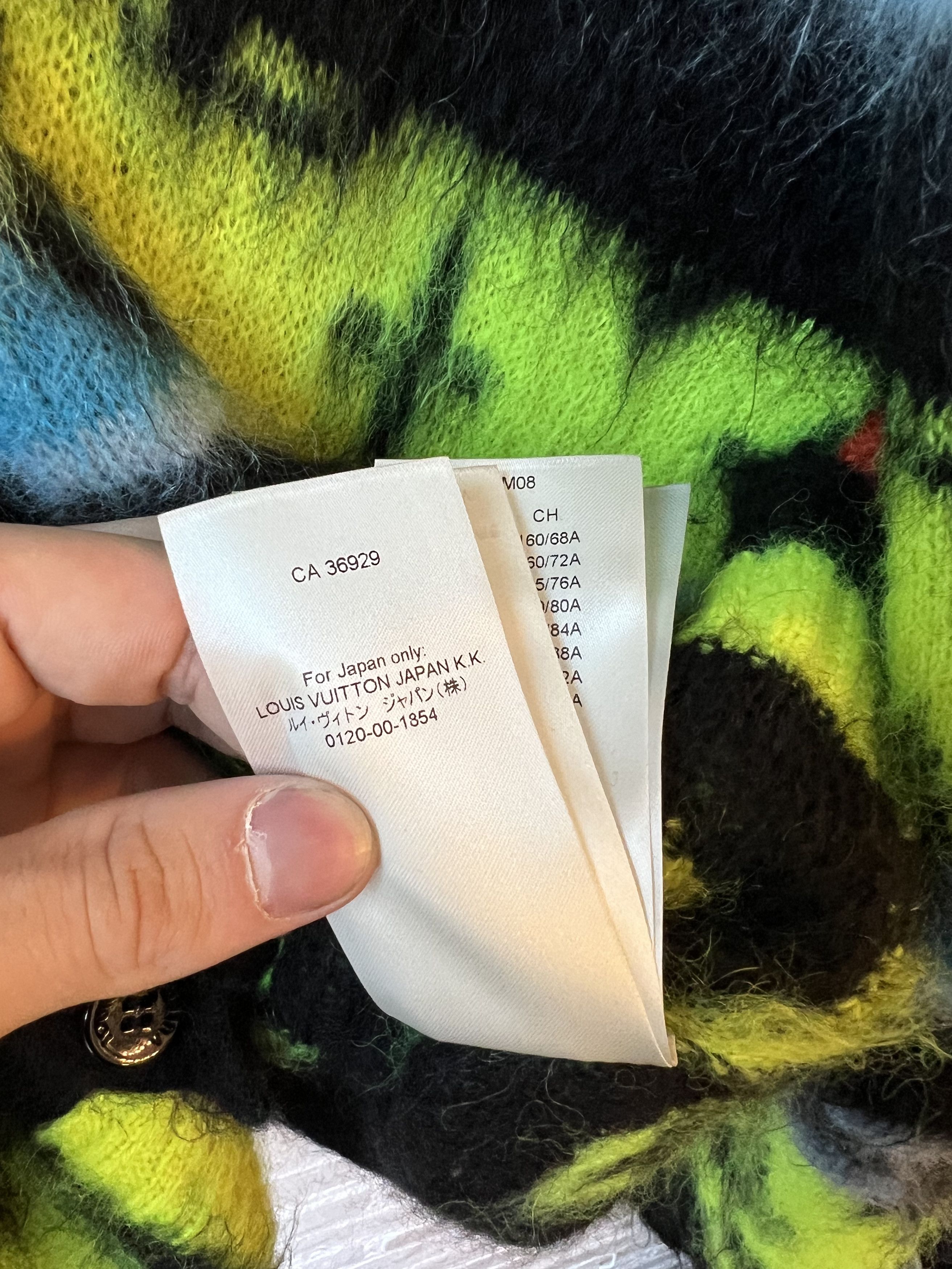 Louis Vuitton LV Virgil Rainbow Mohair Cardigan Sweater Size US L / EU 52-54 / 3 - 14 Thumbnail