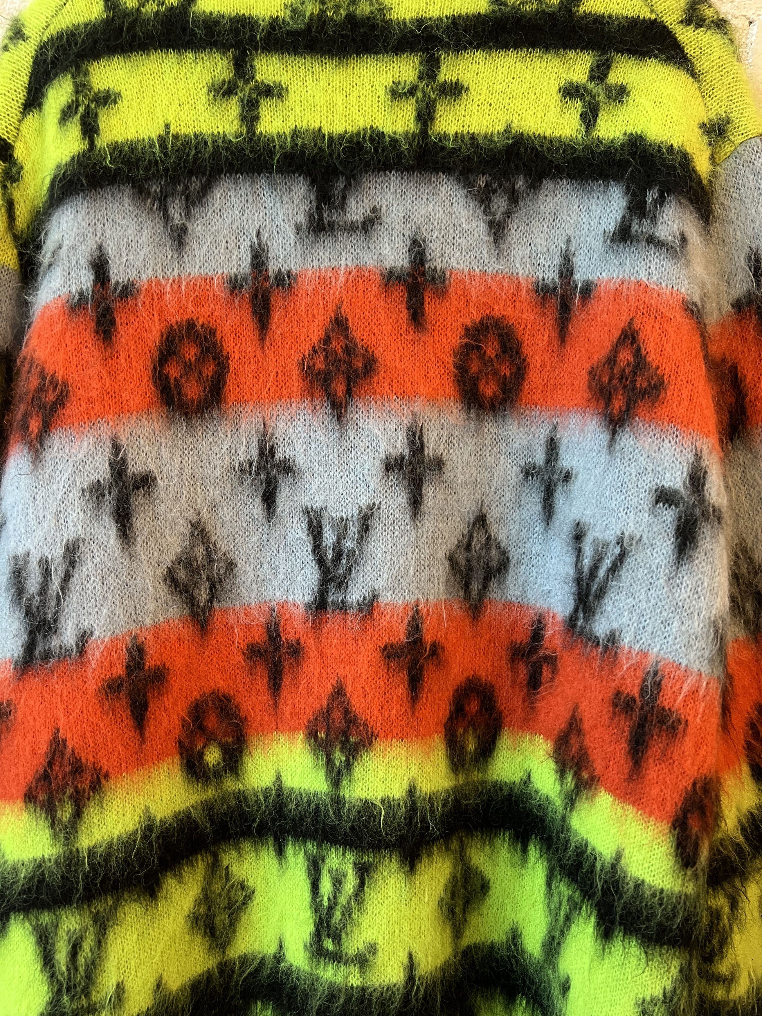 Louis Vuitton LV Virgil Rainbow Mohair Cardigan Sweater Size US L / EU 52-54 / 3 - 6 Thumbnail