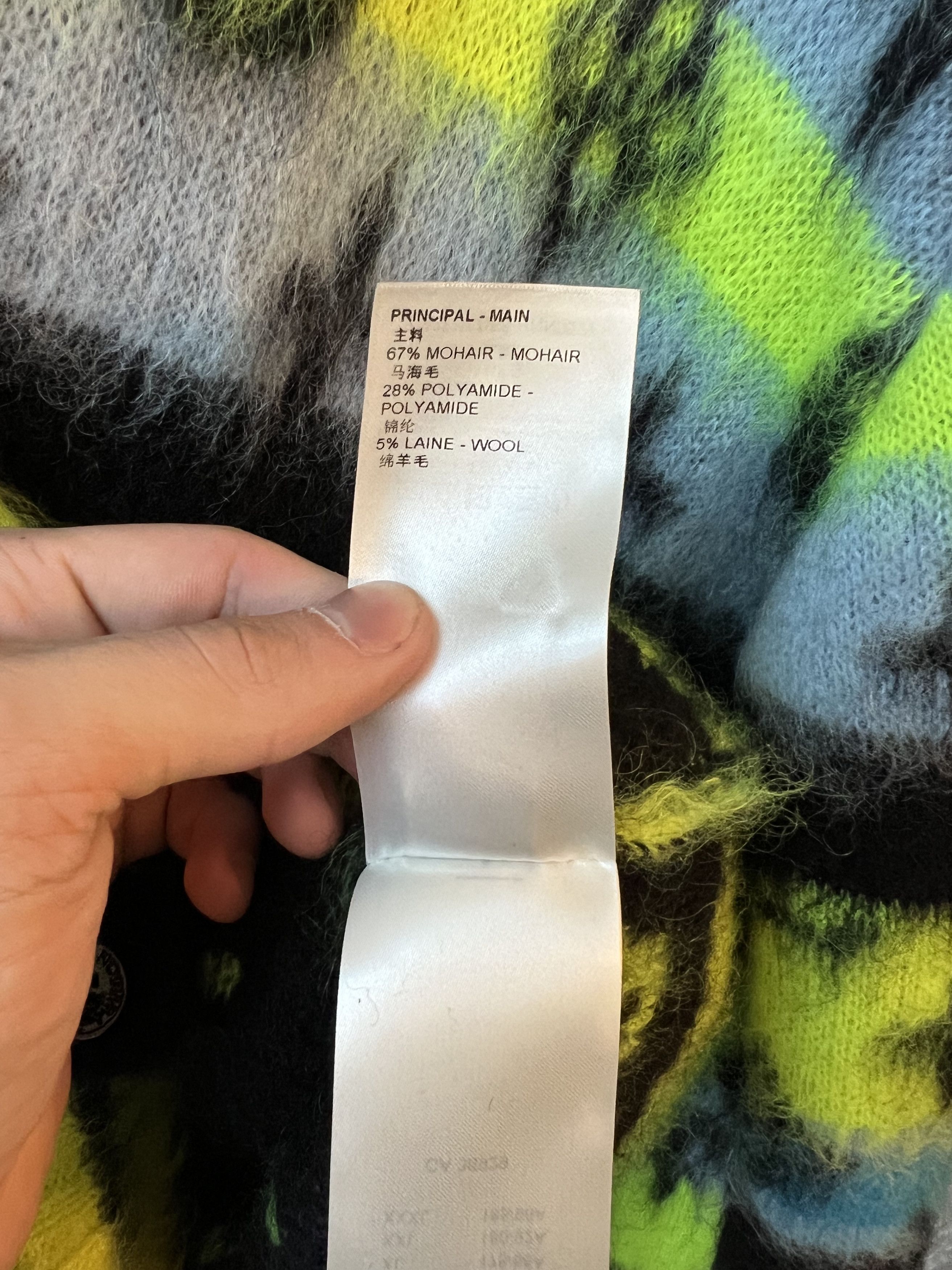 Louis Vuitton LV Virgil Rainbow Mohair Cardigan Sweater Size US L / EU 52-54 / 3 - 12 Thumbnail