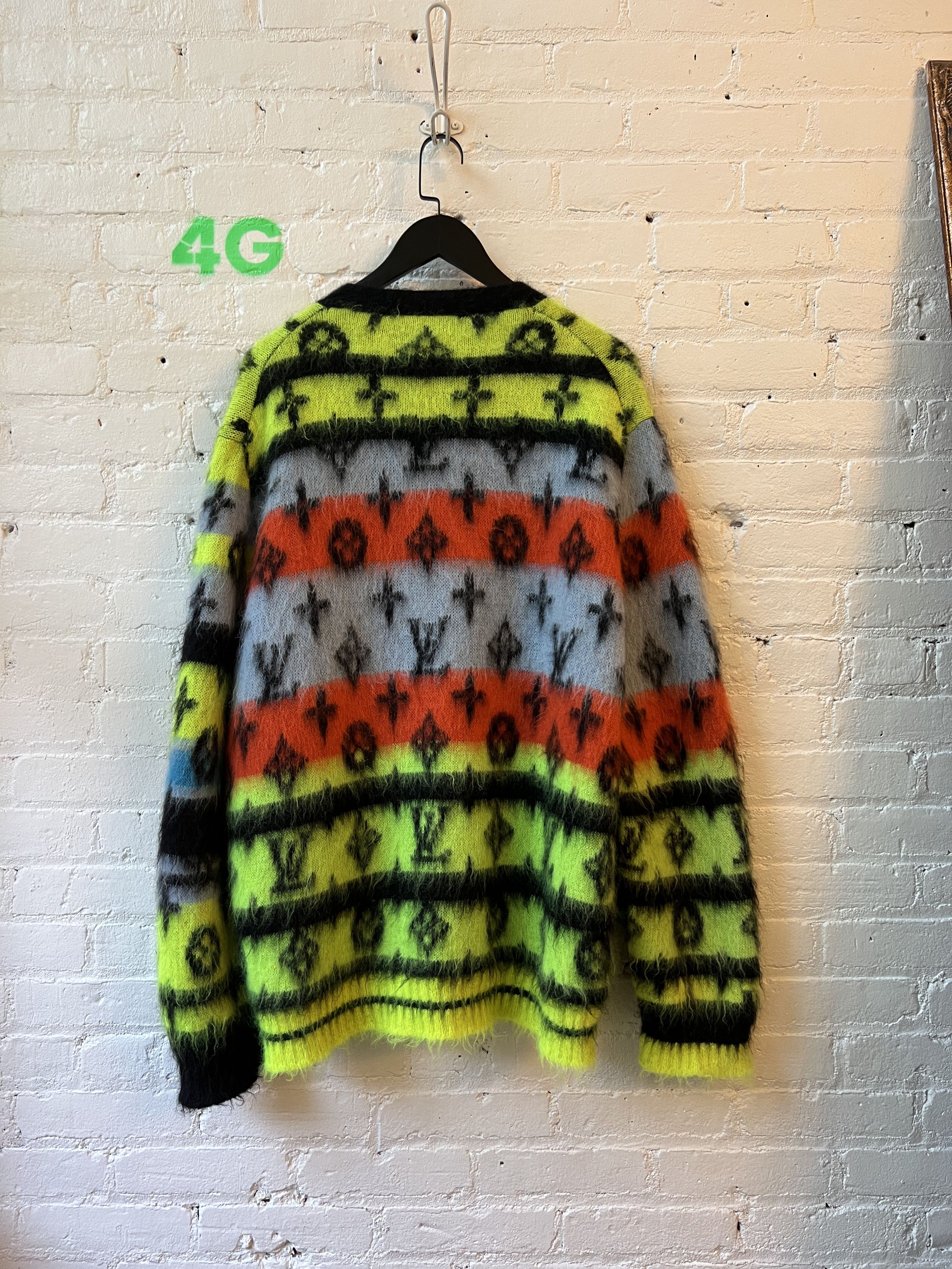 Louis Vuitton LV Virgil Rainbow Mohair Cardigan Sweater Size US L / EU 52-54 / 3 - 5 Thumbnail