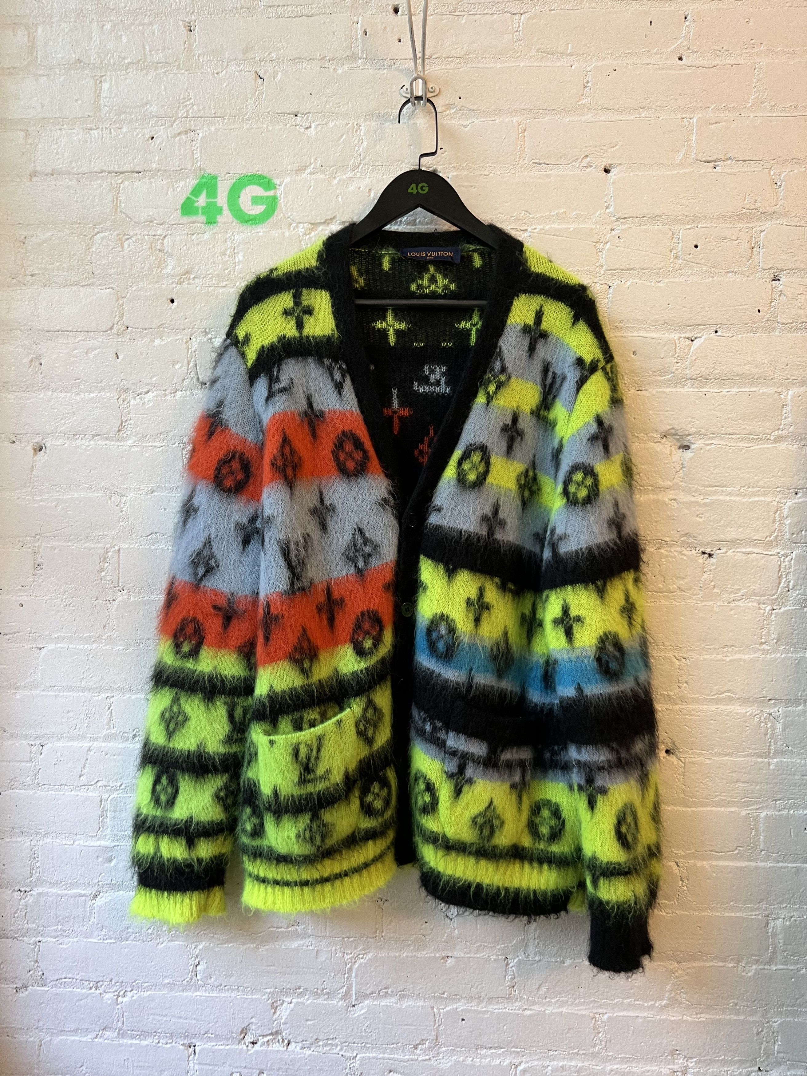 Louis Vuitton LV Virgil Rainbow Mohair Cardigan Sweater Size US L / EU 52-54 / 3 - 1 Thumbnail