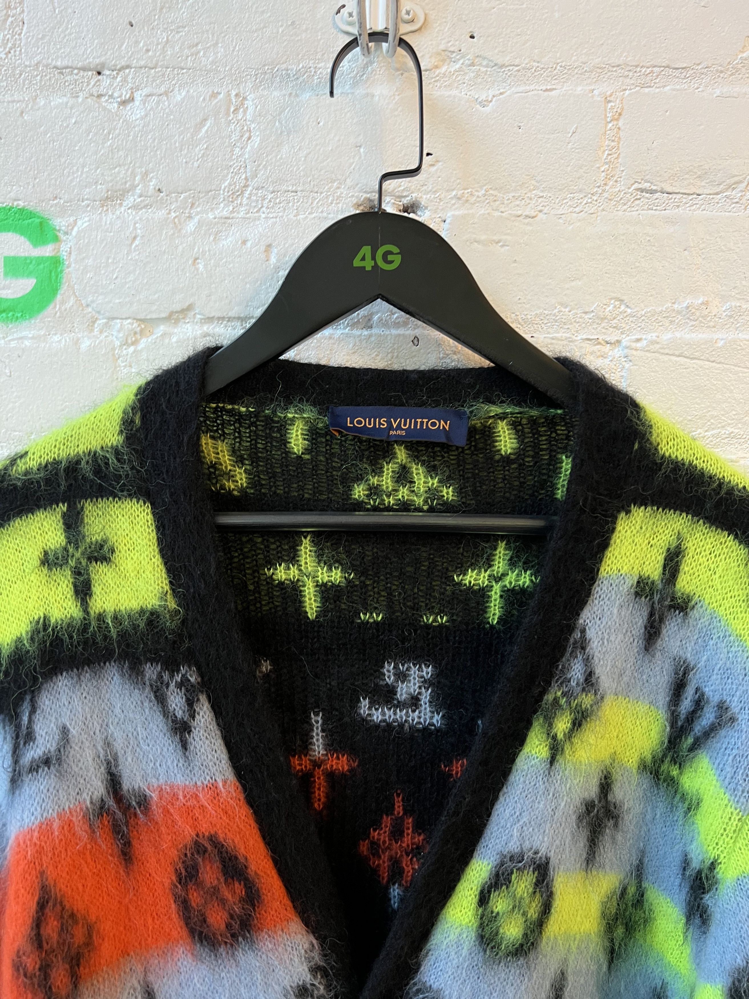 Louis Vuitton LV Virgil Rainbow Mohair Cardigan Sweater Size US L / EU 52-54 / 3 - 3 Thumbnail