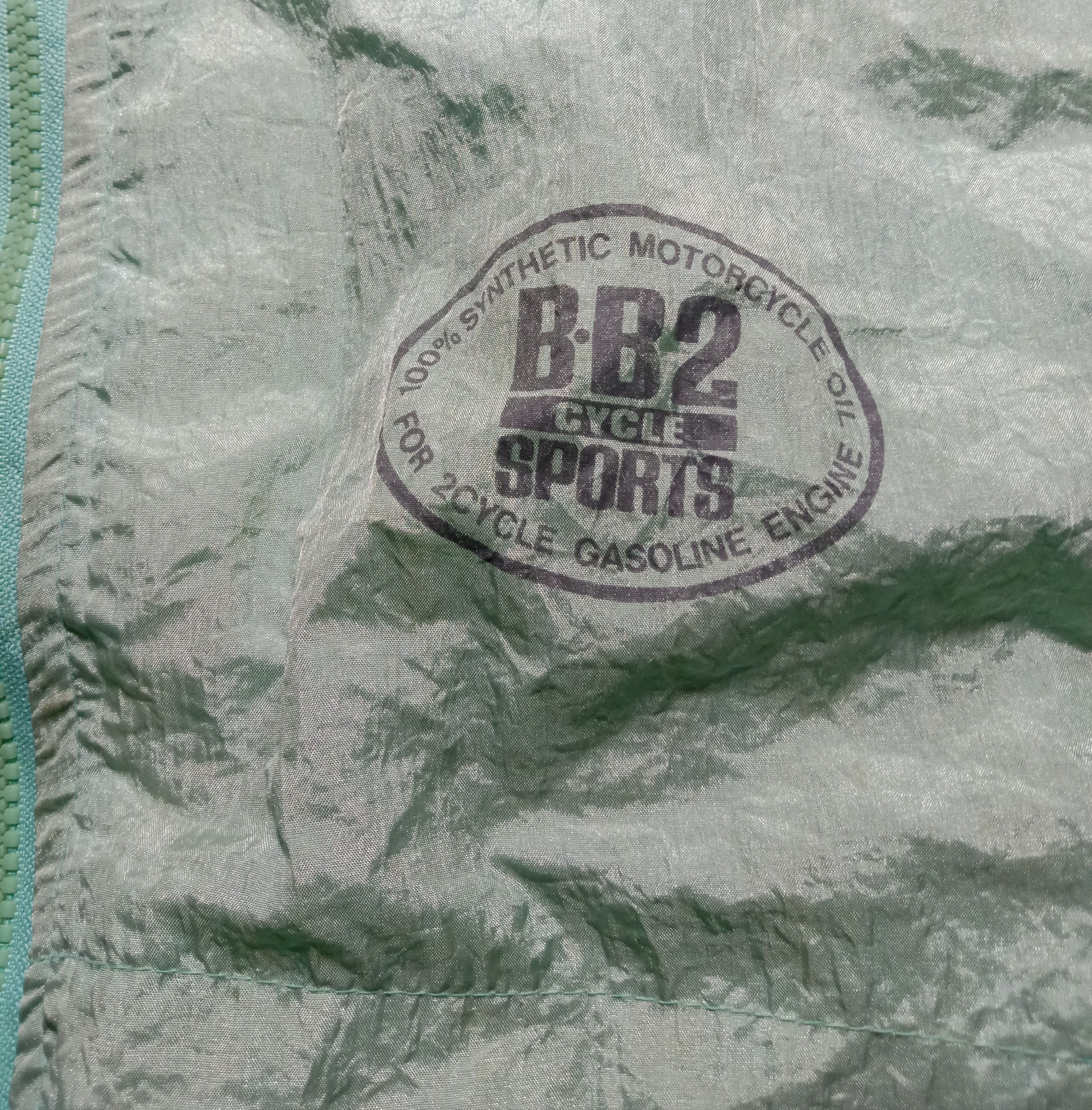 Vintage B.B2 Cycle Sports Synthetic Motorcycle Oil Windbreaker Size US L / EU 52-54 / 3 - 4 Thumbnail