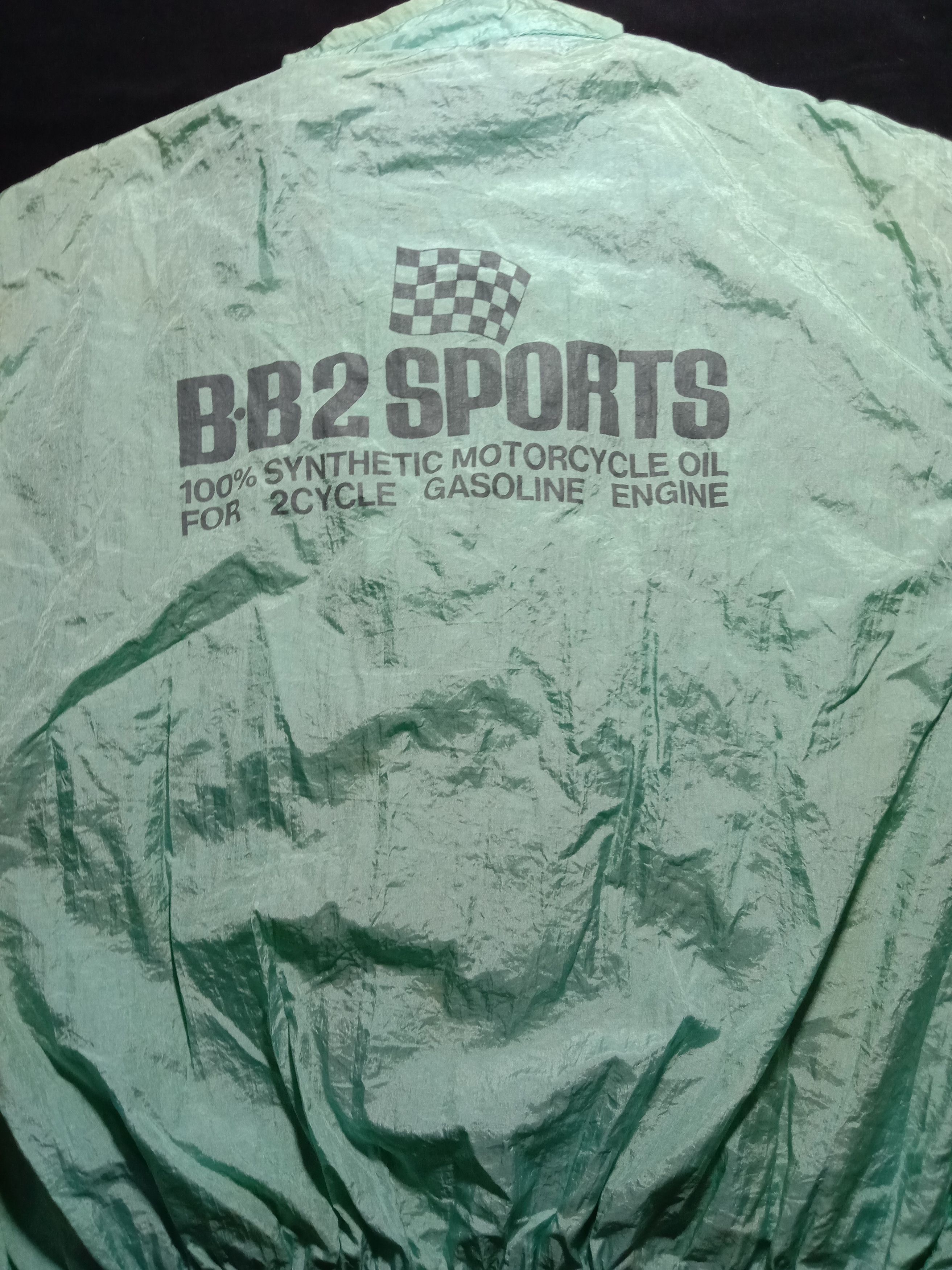 Vintage B.B2 Cycle Sports Synthetic Motorcycle Oil Windbreaker Size US L / EU 52-54 / 3 - 9 Thumbnail