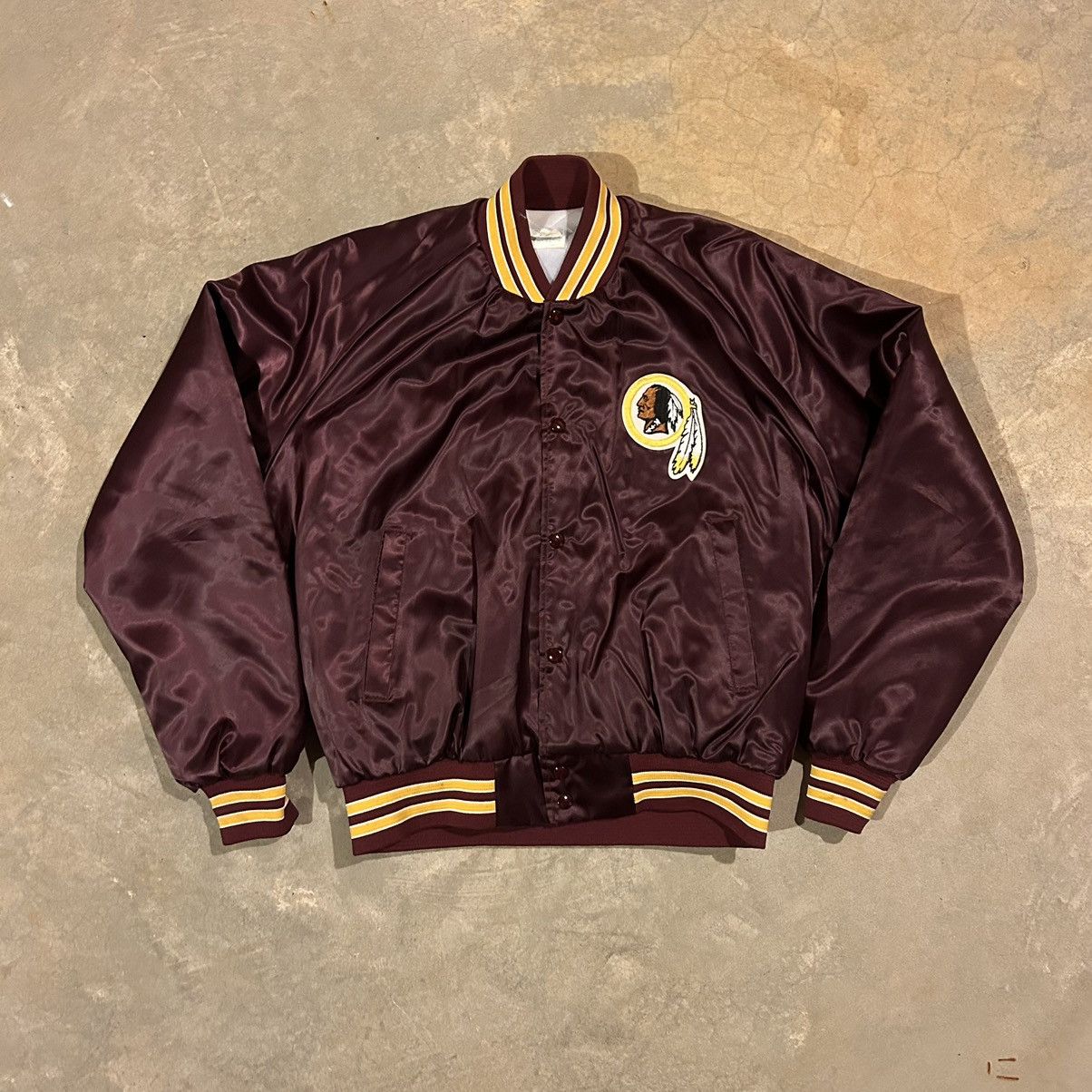 Vintage Vintage Washington Redskins Satin Bomber Jacket 80s RARE