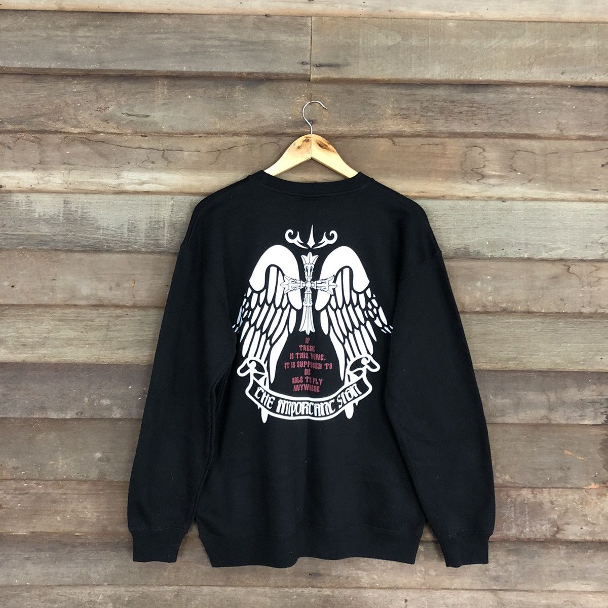 Japanese Brand Defective Struct Black Sweatshirt #045B Size US XL / EU 56 / 4 - 12 Thumbnail
