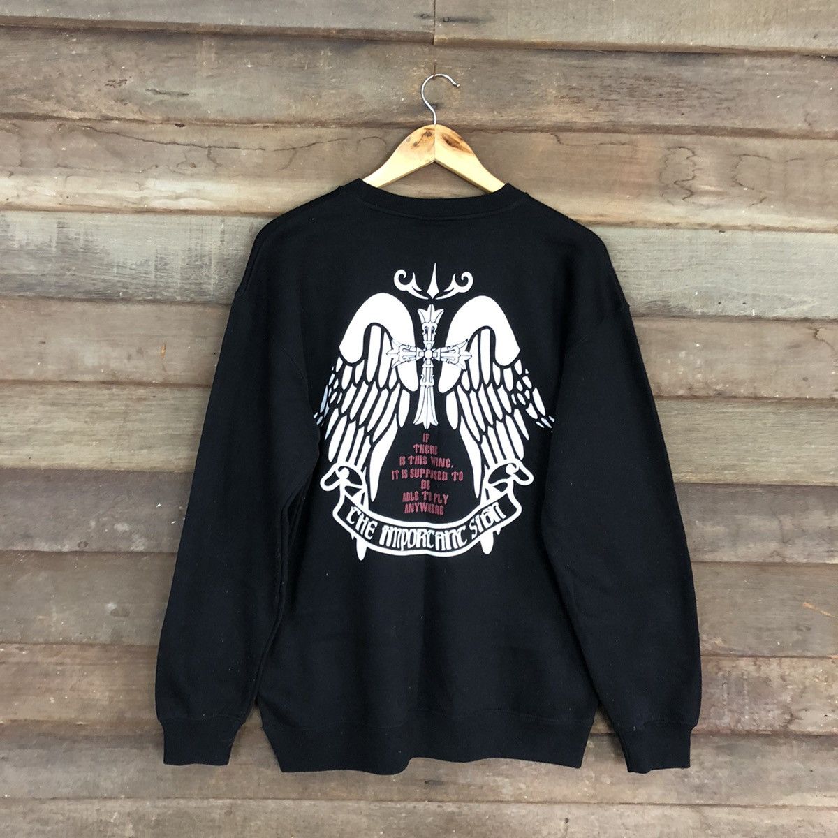 Japanese Brand Defective Struct Black Sweatshirt #045B Size US XL / EU 56 / 4 - 14 Thumbnail
