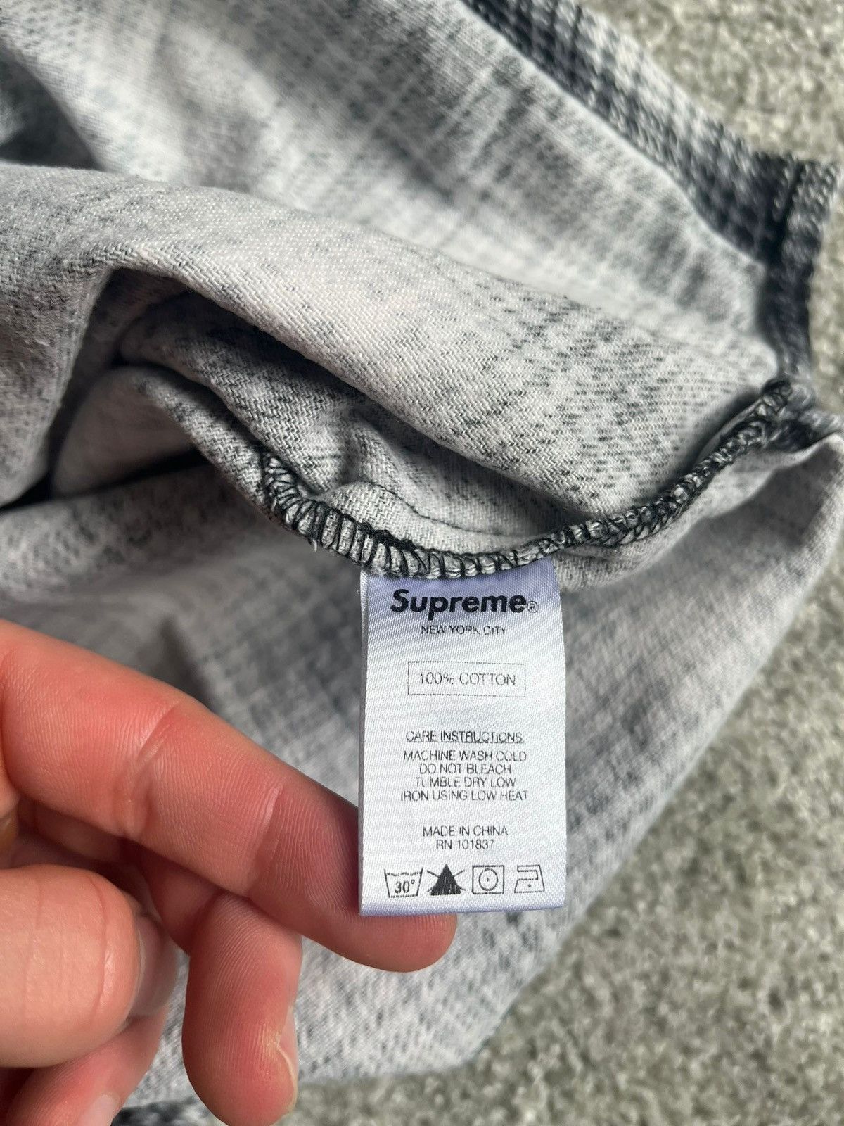 Supreme F/W 14 Supreme Shadow Plaid Rugby Flannel Shirt/Polo Shirt Size US M / EU 48-50 / 2 - 3 Thumbnail