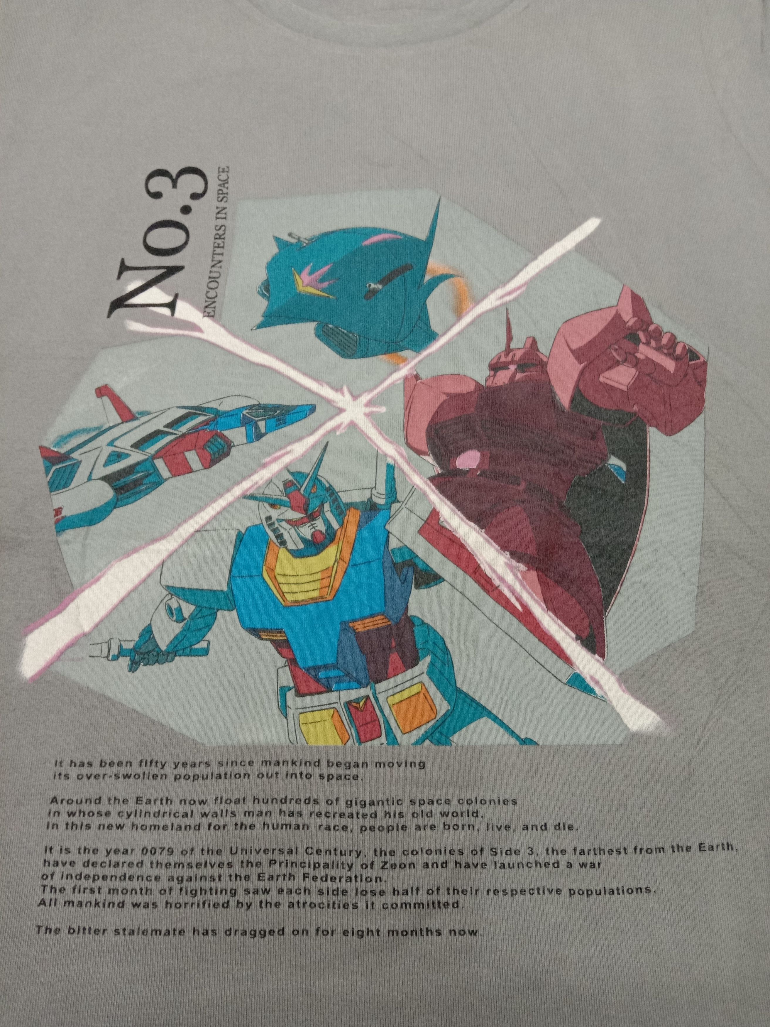 Anime Gundam Encounters In Space Tee Big Print Cover Tee Size US L / EU 52-54 / 3 - 2 Thumbnail