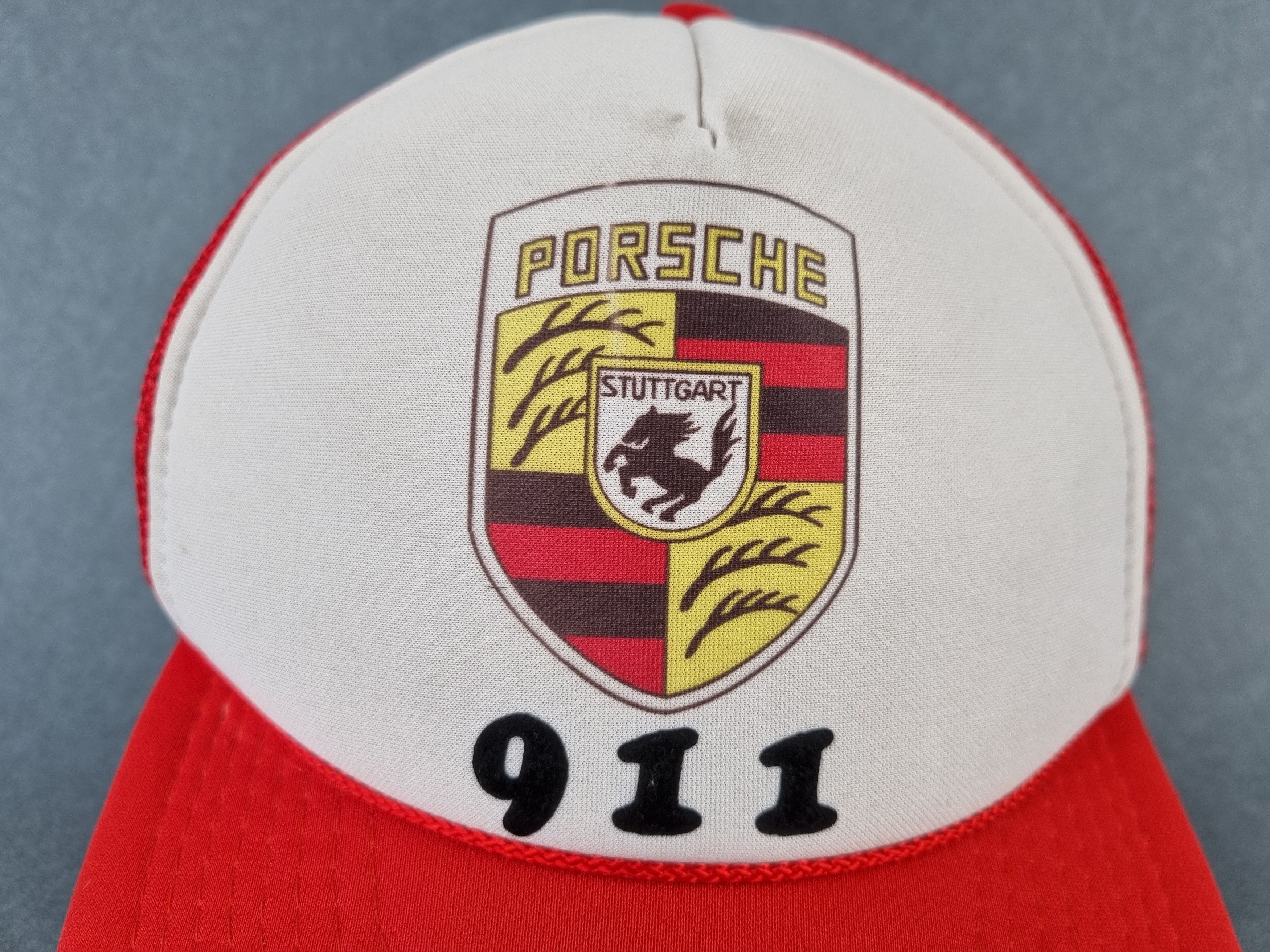 Formula 1 × Porsche Design 90s Rare 911 Porsche Stuttgart Big Logo Vintage Cap Size ONE SIZE - 3 Thumbnail