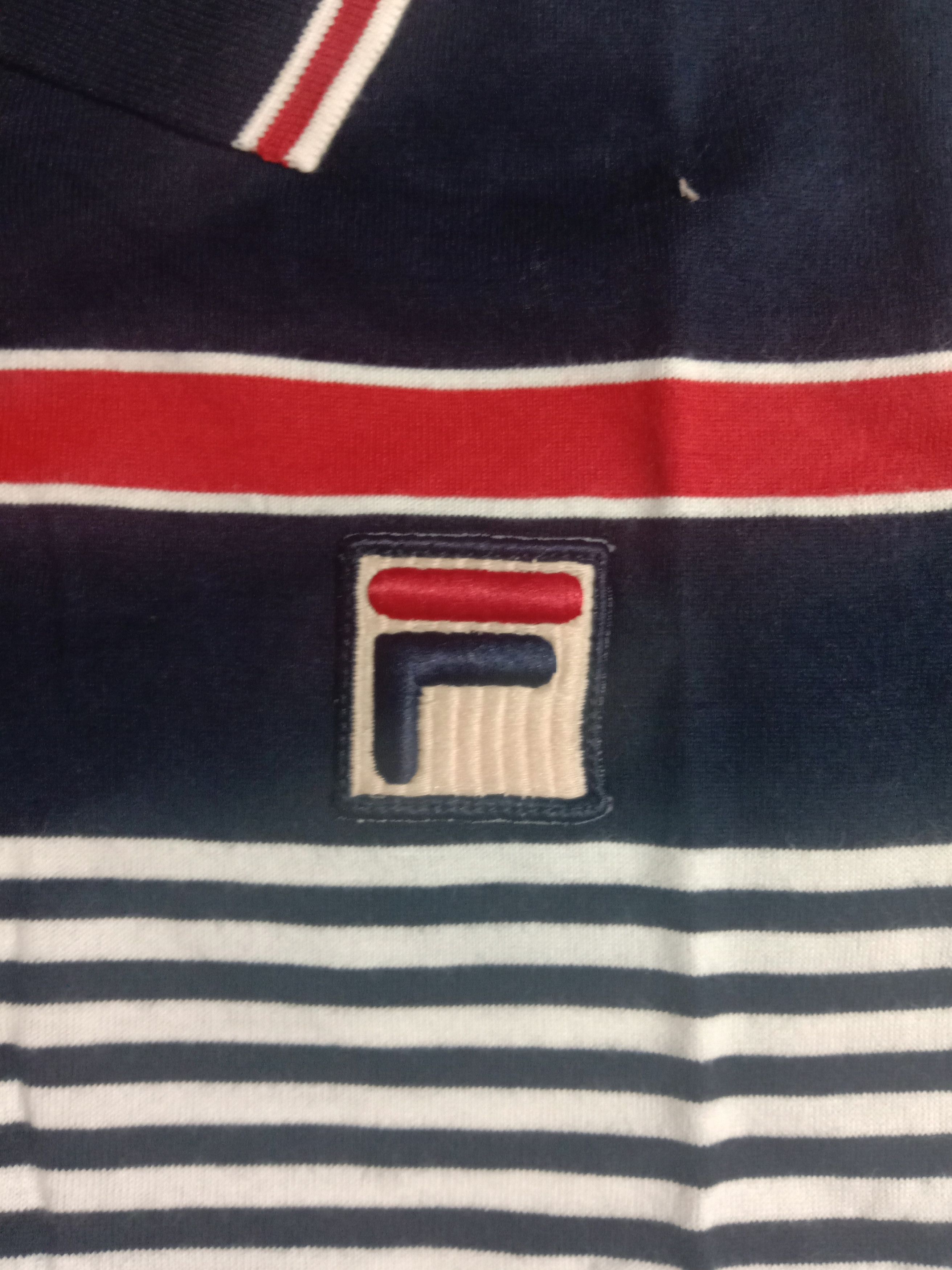 Fila Vintage Fila Polo Shirt Snap Button Cap Sleeve Size XXS / US 00 / IT 34 - 2 Thumbnail