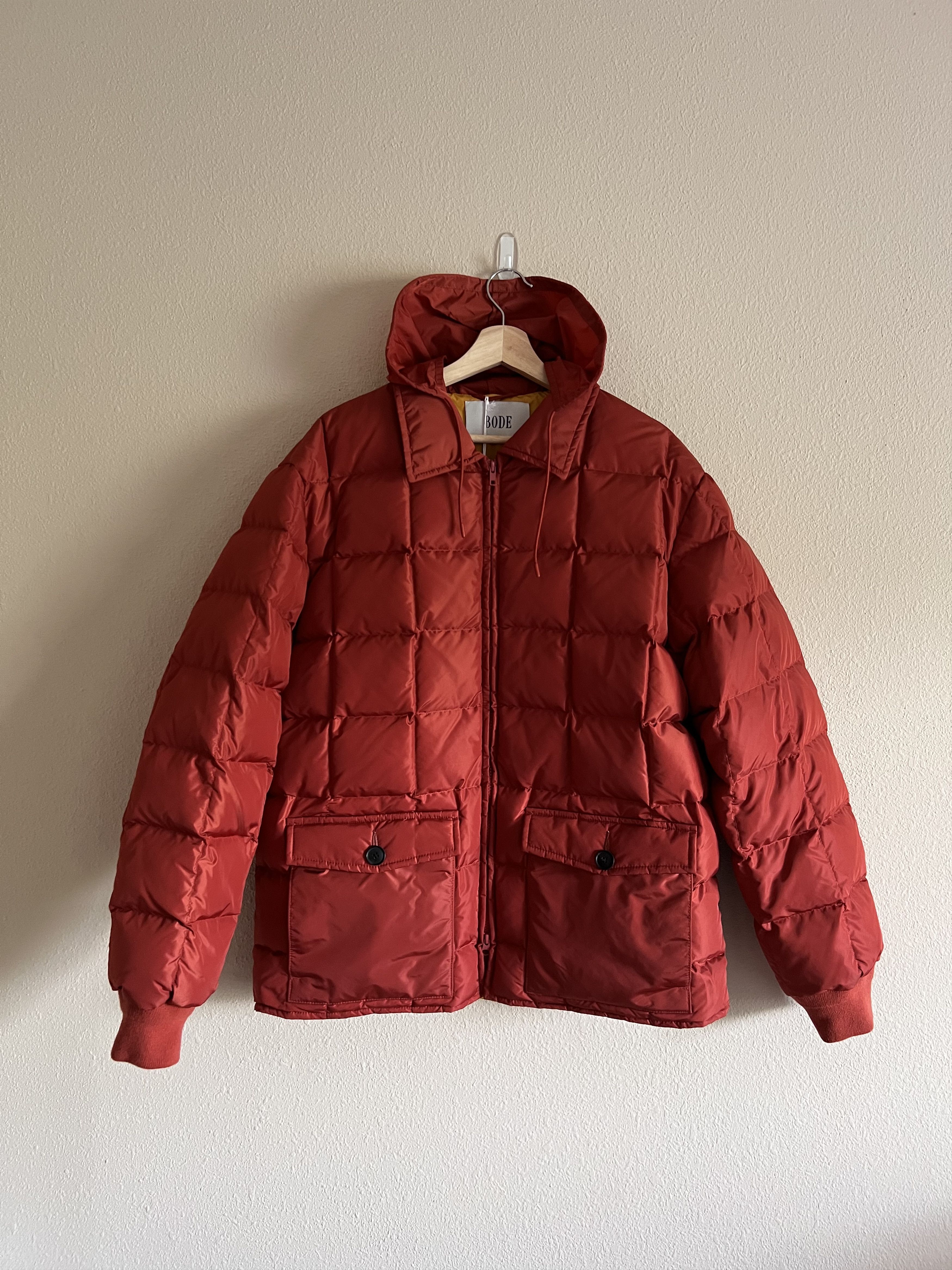 Bode Bode Seattle Puffer Jacket in Brick Red Grailed