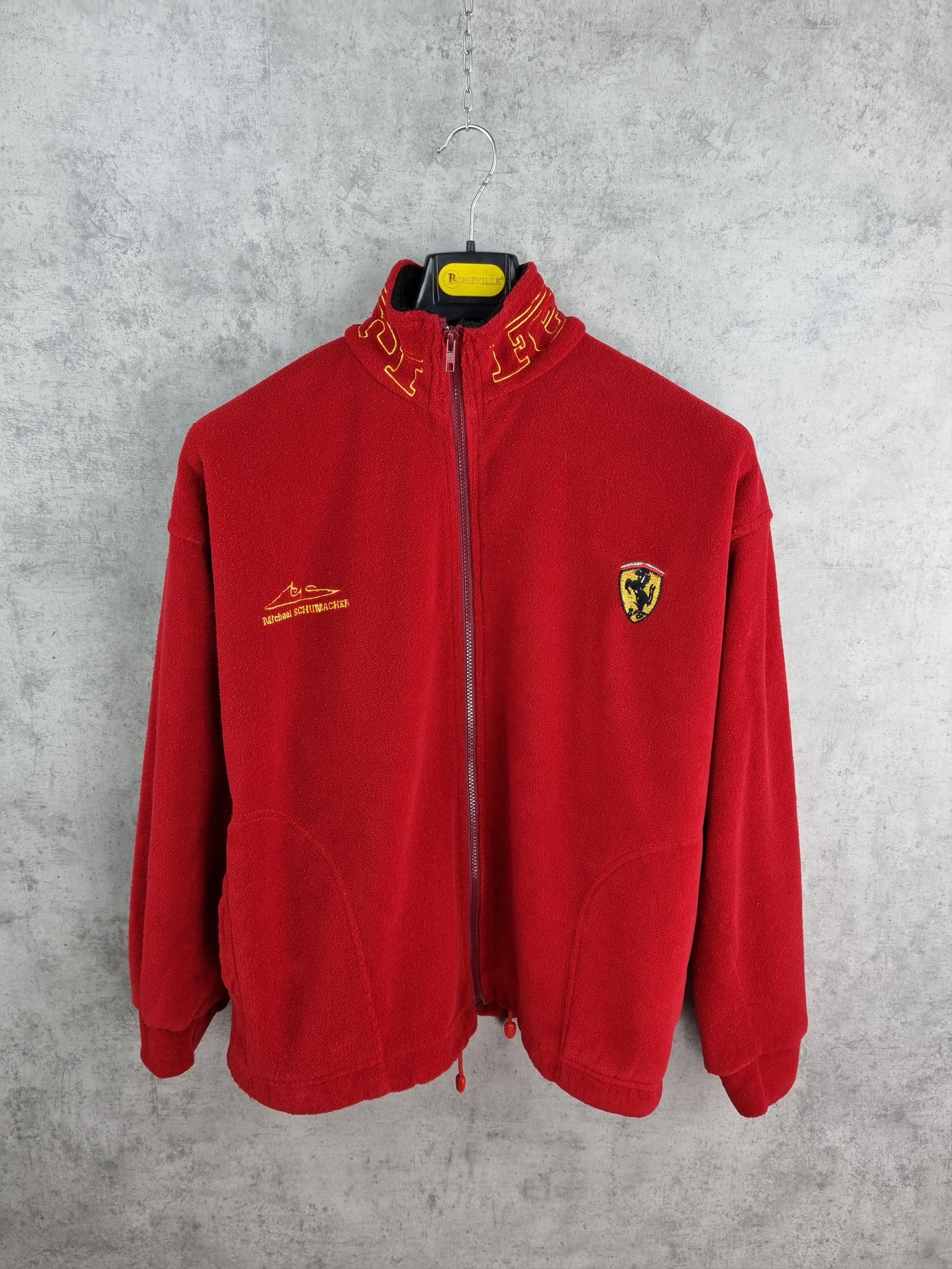 Ferrari × Formula 1 90s Ferrari Michael Schumacher Embroidered Zipped Fleece Size US M / EU 48-50 / 2 - 4 Thumbnail