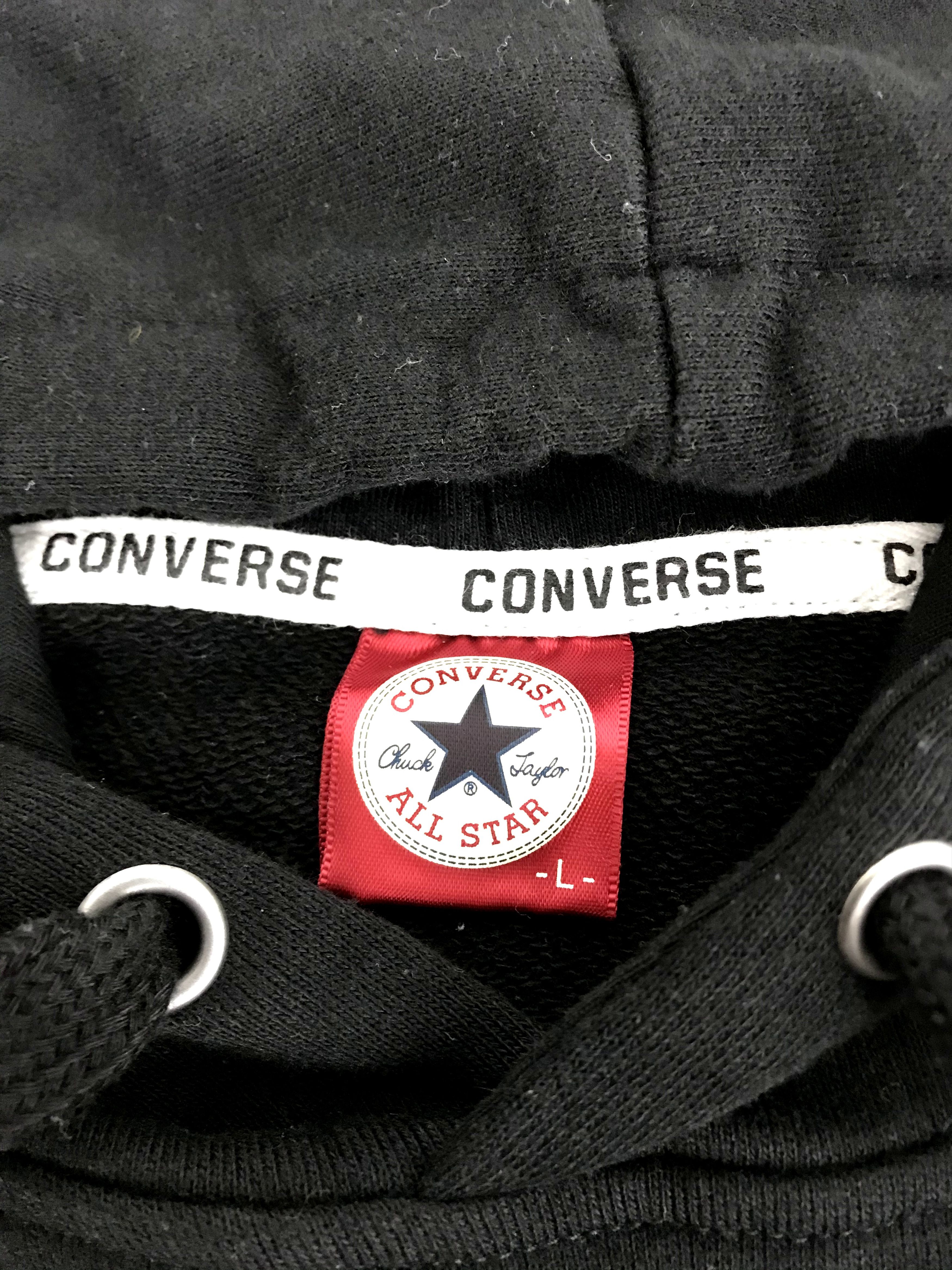 Converse Converse Spell Out Logo Hoodie Sweatshirt Pull Over Size L / US 10 / IT 46 - 4 Thumbnail