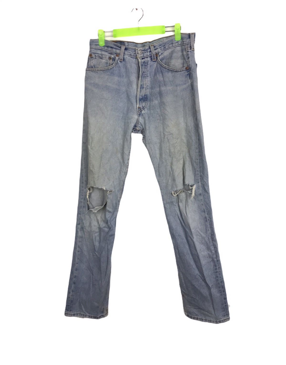 Levi's Vintage Clothing Vintage Levi Strauss 501 Distressed Denim Beauty Faded Size US 30 / EU 46 - 2 Thumbnail