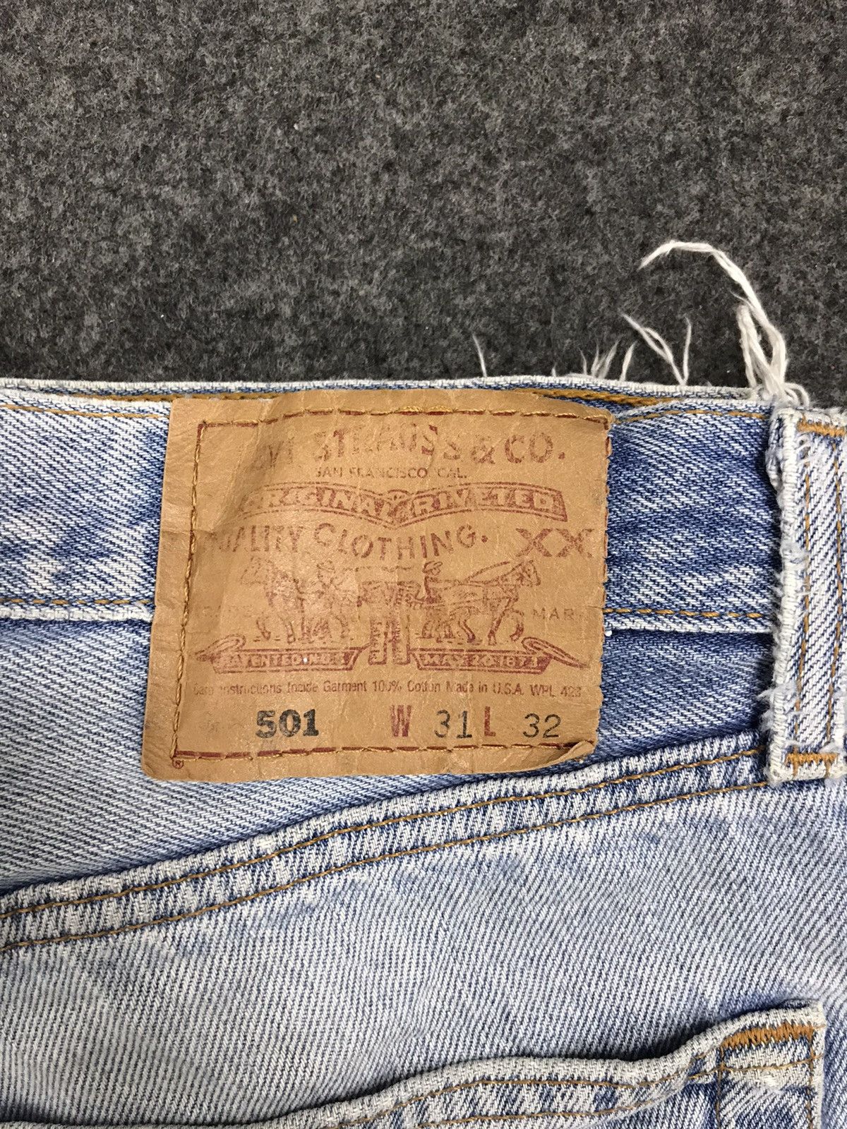 Levi's Vintage Clothing Vintage Levi Strauss 501 Distressed Denim Beauty Faded Size US 30 / EU 46 - 3 Thumbnail
