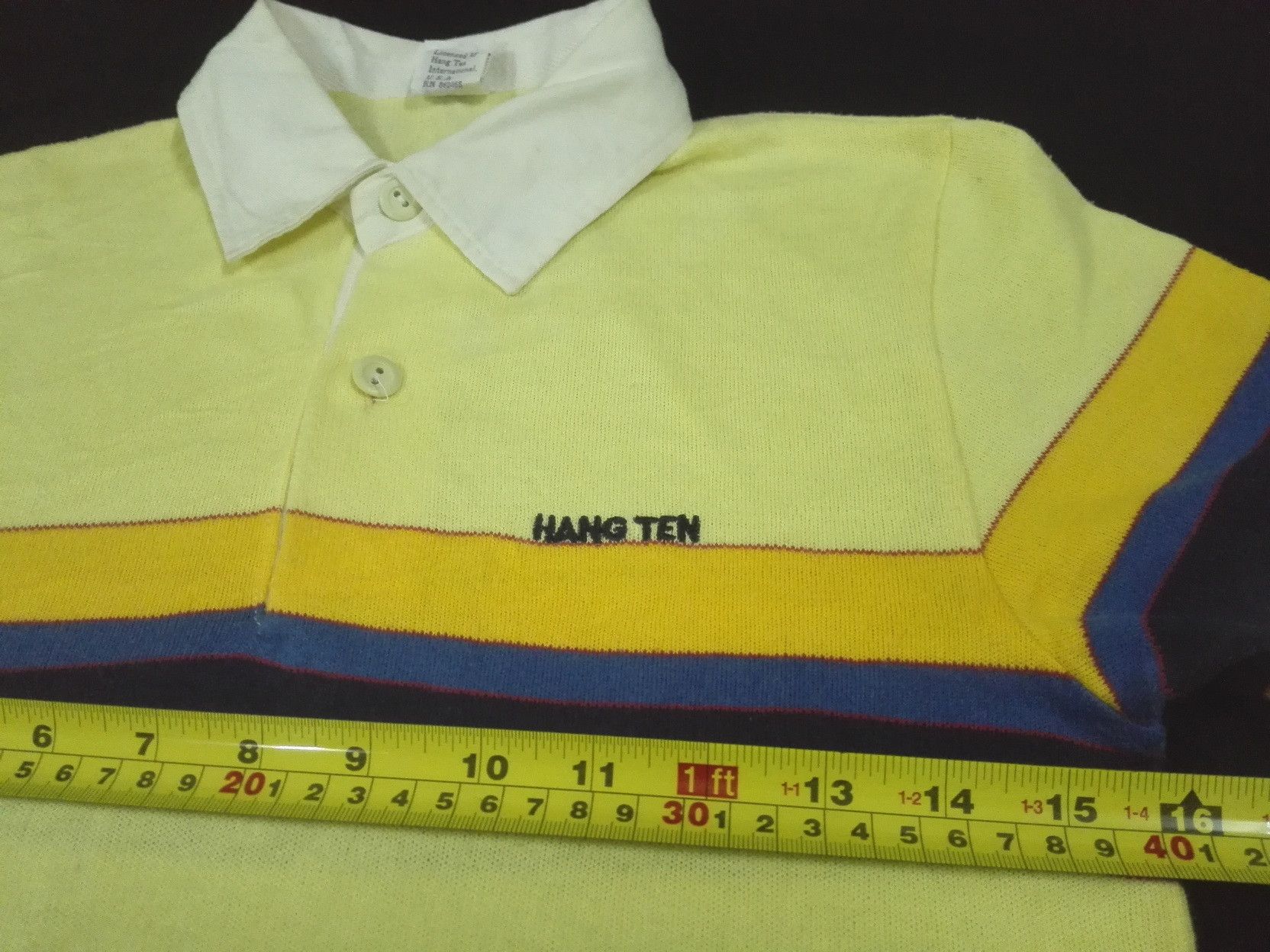 Hang Ten Unisex Vintage 80s HANG TEN 50/50 SOFT STRIPED Tee Size US XS / EU 42 / 0 - 9 Thumbnail