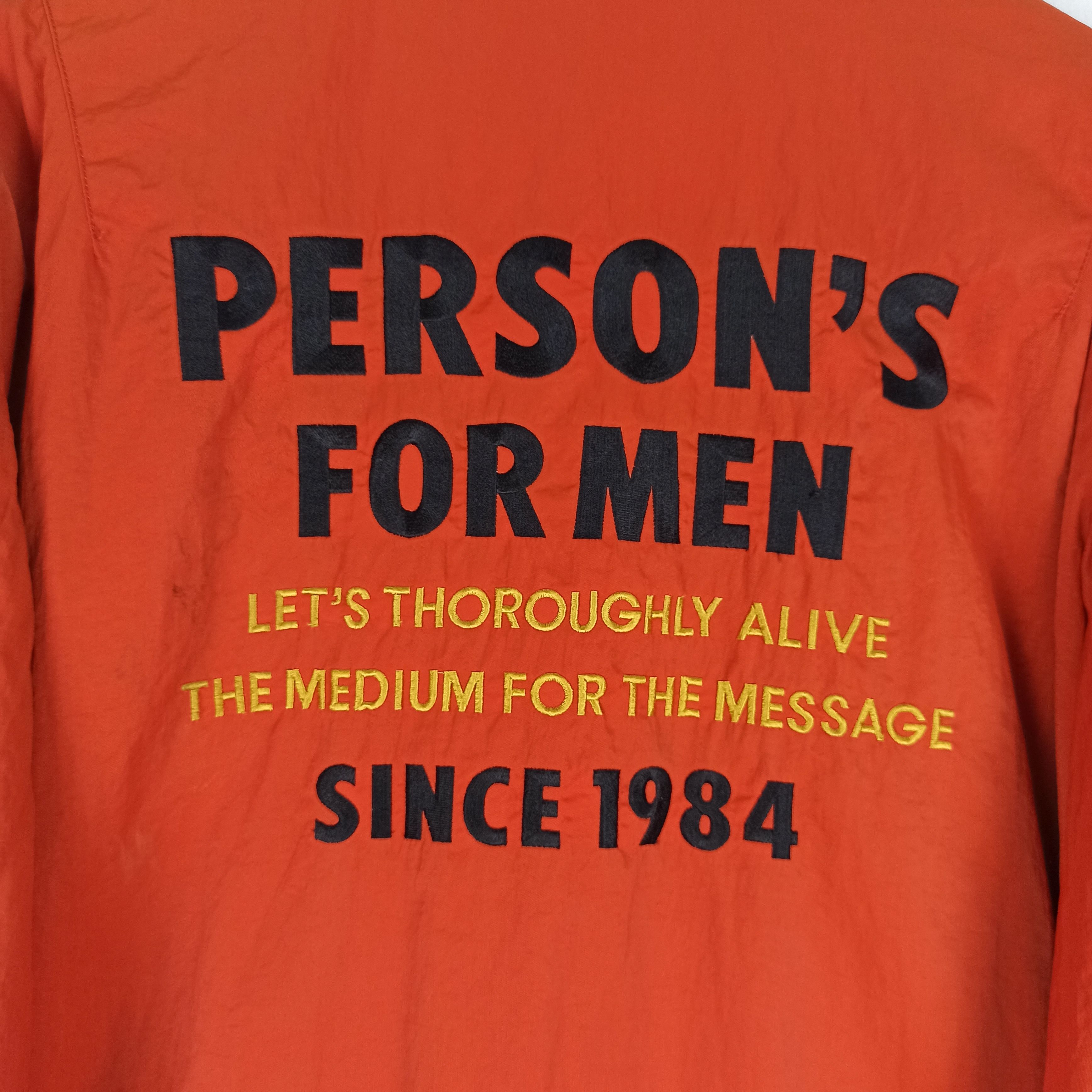 Japanese Brand 🔥Vintage🔥 Person For Men Jacket Spell Out Big Logo Size US XL / EU 56 / 4 - 2 Thumbnail