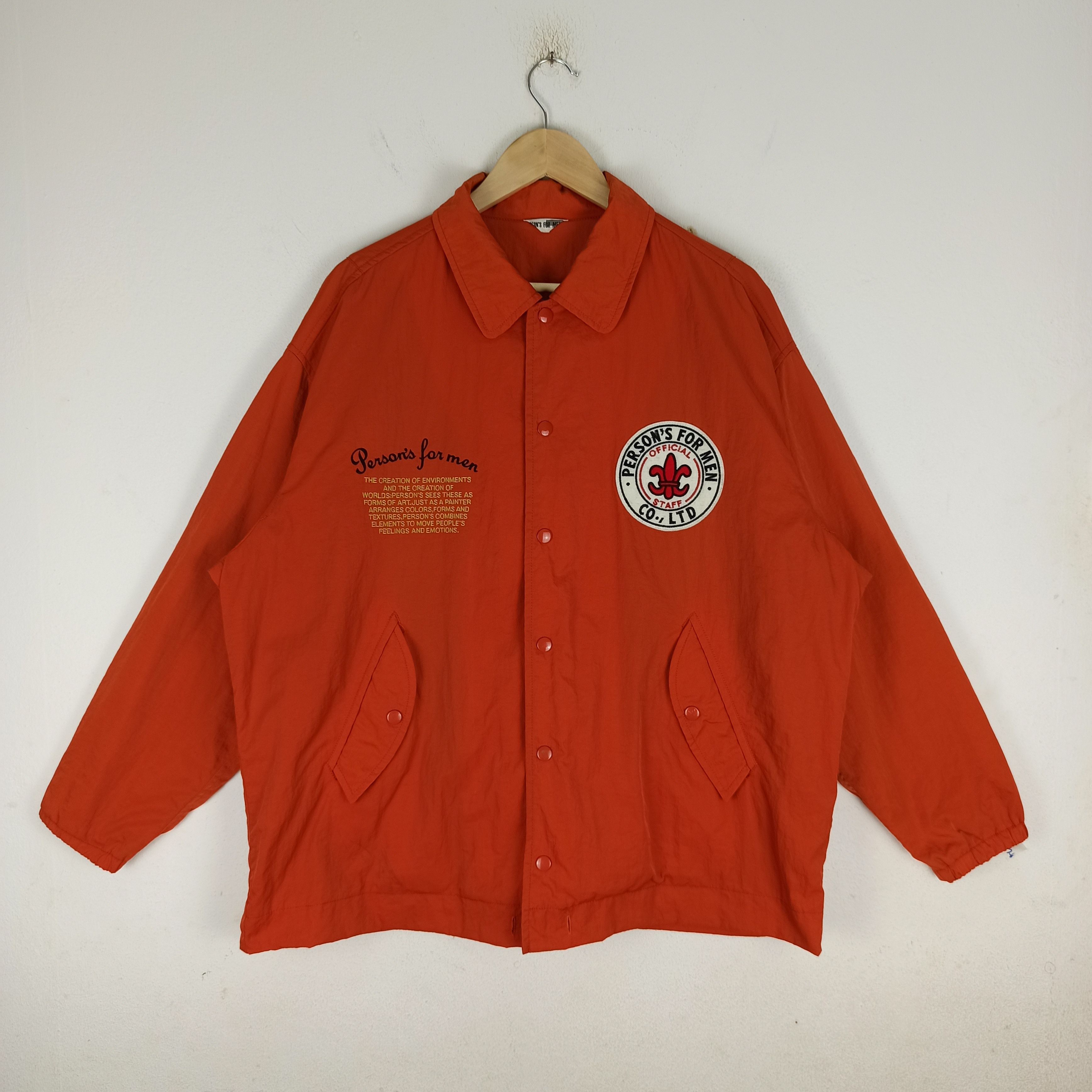 Japanese Brand 🔥Vintage🔥 Person For Men Jacket Spell Out Big Logo Size US XL / EU 56 / 4 - 4 Thumbnail