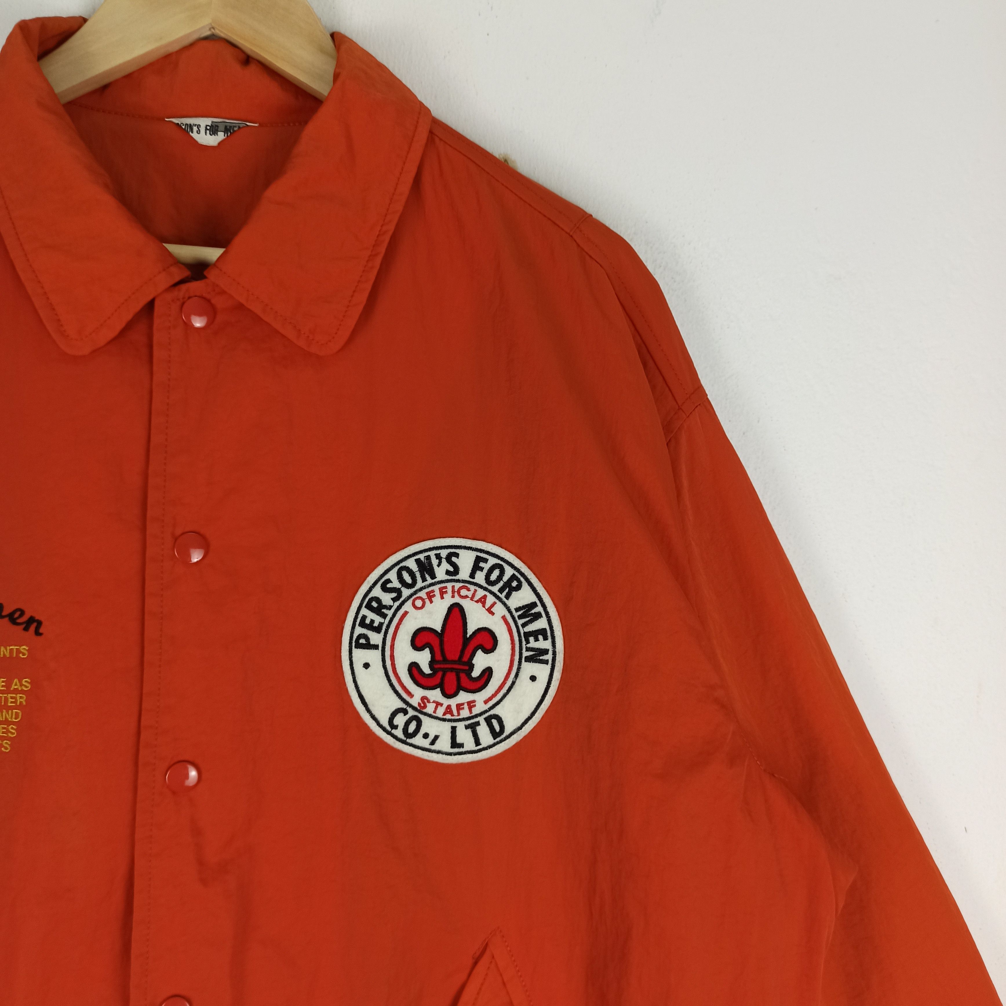 Japanese Brand 🔥Vintage🔥 Person For Men Jacket Spell Out Big Logo Size US XL / EU 56 / 4 - 6 Thumbnail