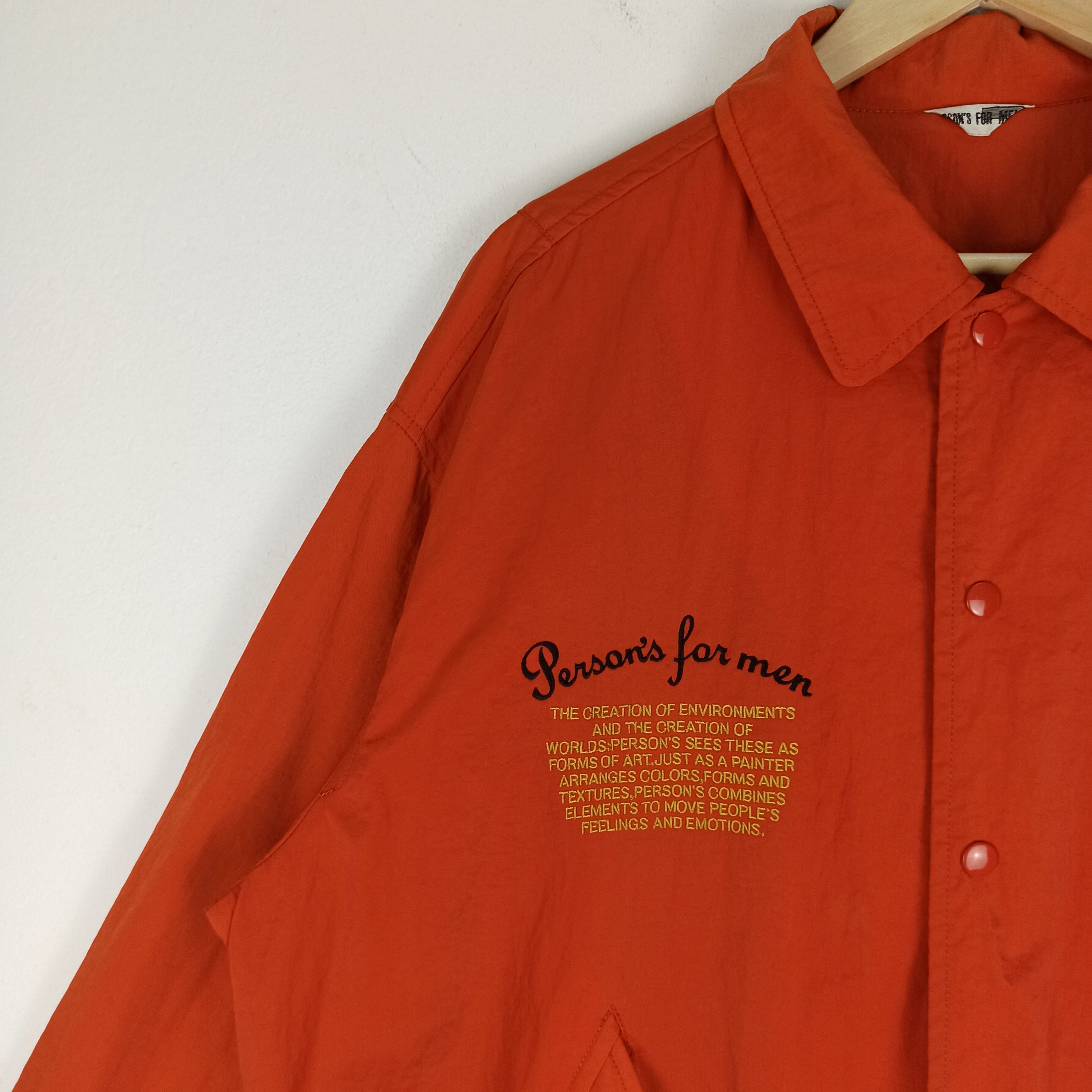 Japanese Brand 🔥Vintage🔥 Person For Men Jacket Spell Out Big Logo Size US XL / EU 56 / 4 - 7 Thumbnail