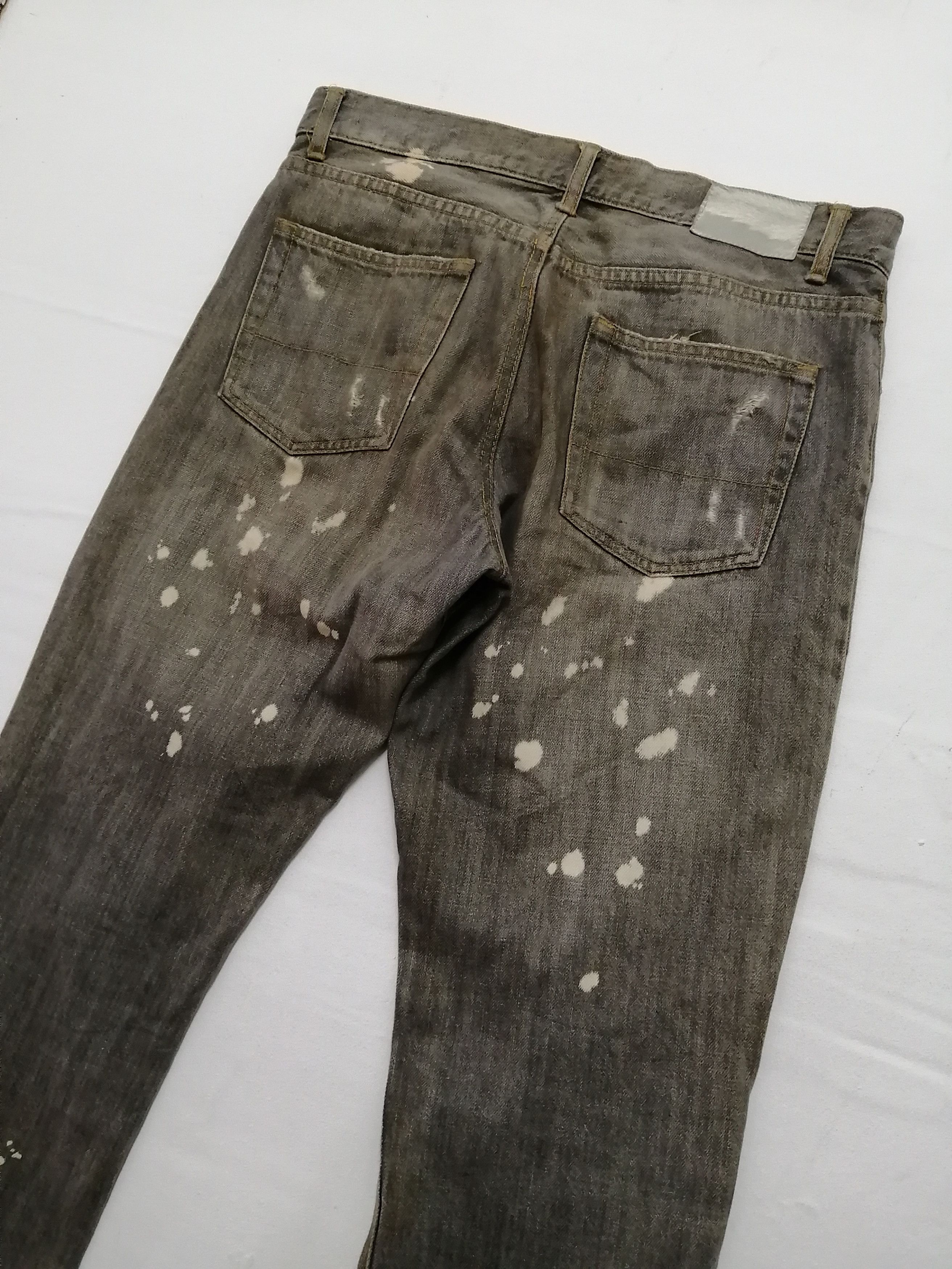 Japanese Brand Japanese MEN'S MELROSE Distressed Jeans Size US 35 - 3 Thumbnail