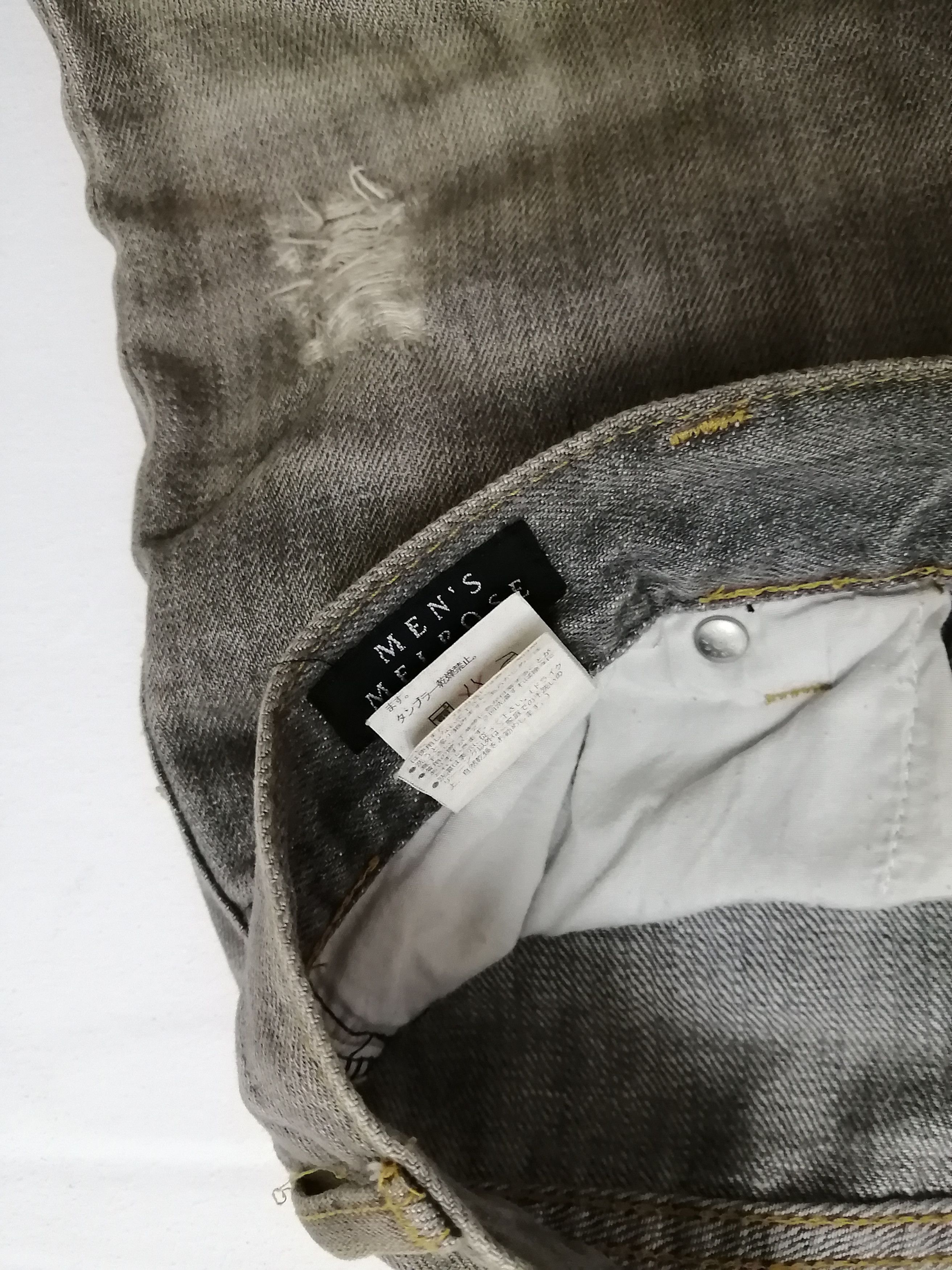 Japanese Brand Japanese MEN'S MELROSE Distressed Jeans Size US 35 - 5 Thumbnail