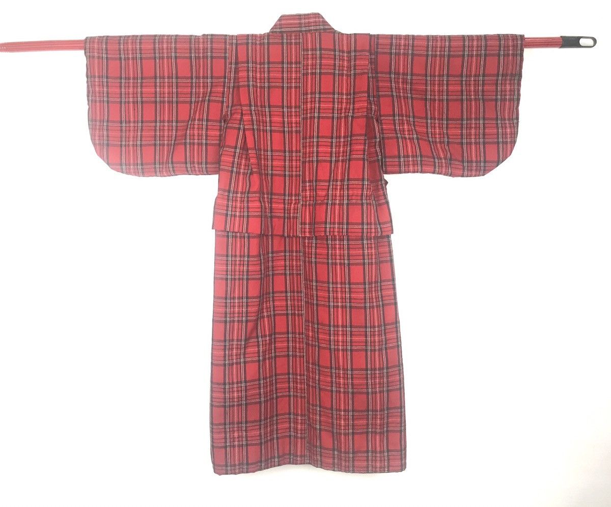 Japanese Brand Kimono Haori Yukata Japanese traditional checked striped Size US XS / EU 42 / 0 - 2 Thumbnail