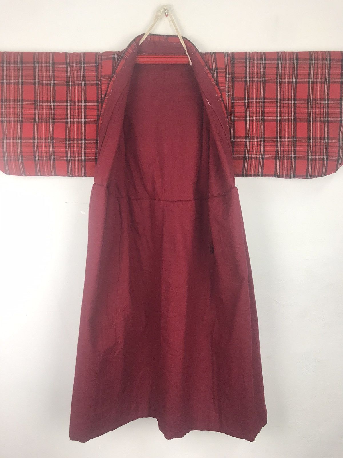 Japanese Brand Kimono Haori Yukata Japanese traditional checked striped Size US XS / EU 42 / 0 - 3 Thumbnail