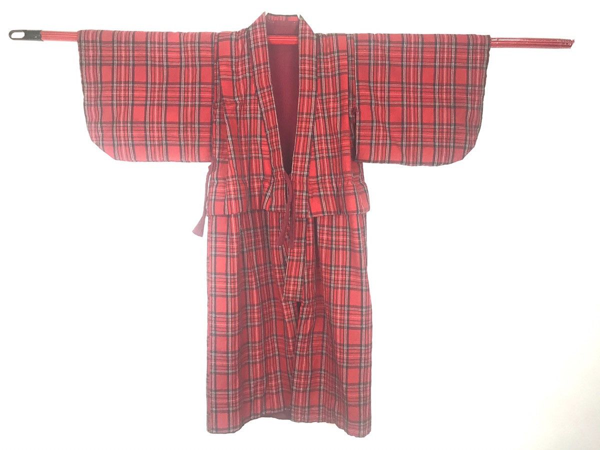 Japanese Brand Kimono Haori Yukata Japanese traditional checked striped Size US XS / EU 42 / 0 - 1 Thumbnail