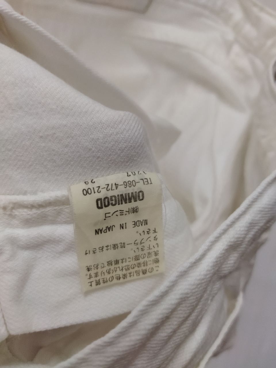 OMNIGOD Japanese OMNIGOD White Jeans Size US 32 / EU 48 - 3 Thumbnail