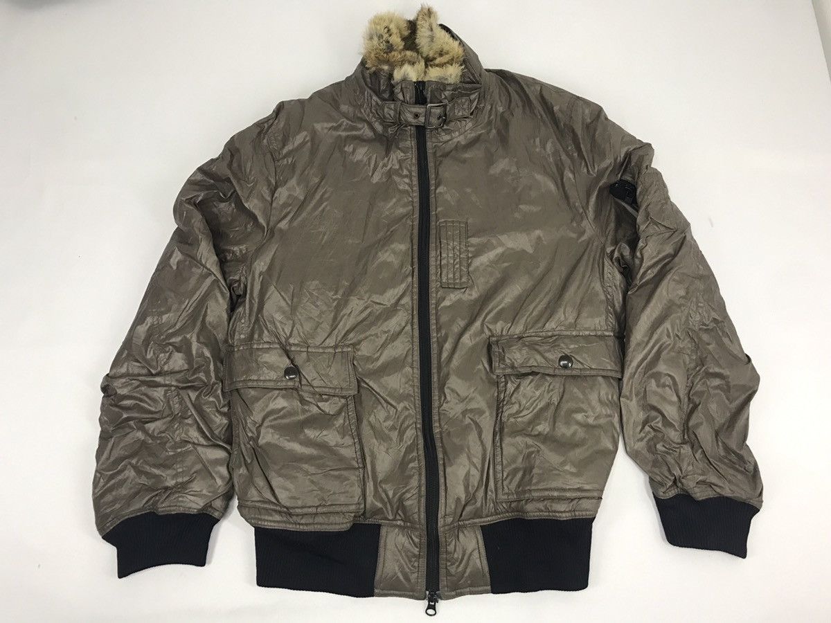 image of Hype Style Boycott Streetwear Bomber Jacket Windbreaker in Brown, Men's (Size Medium)