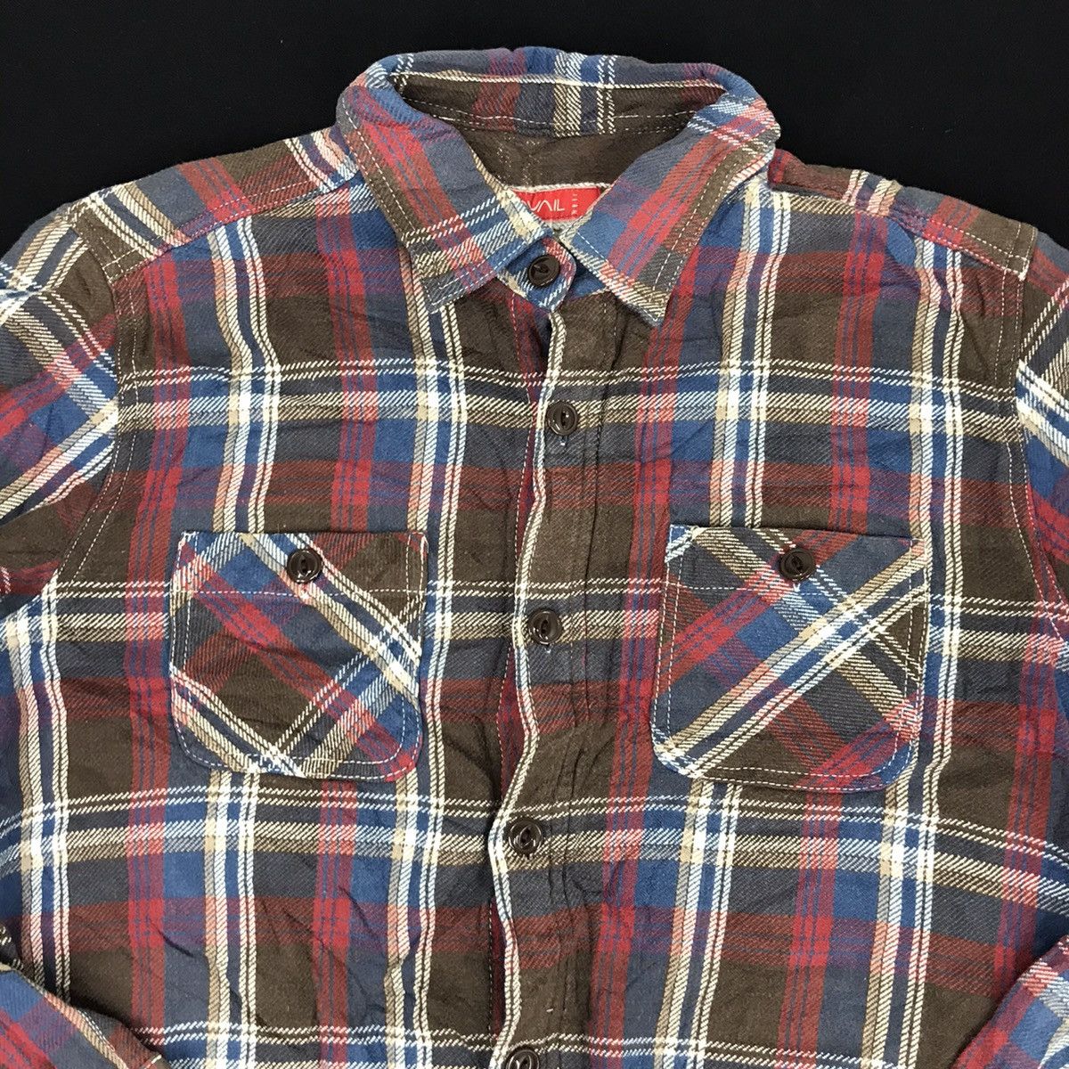 Japanese Brand Avail Jeans Plaid Checked Double Pockets Flannel Size M / US 6-8 / IT 42-44 - 3 Thumbnail