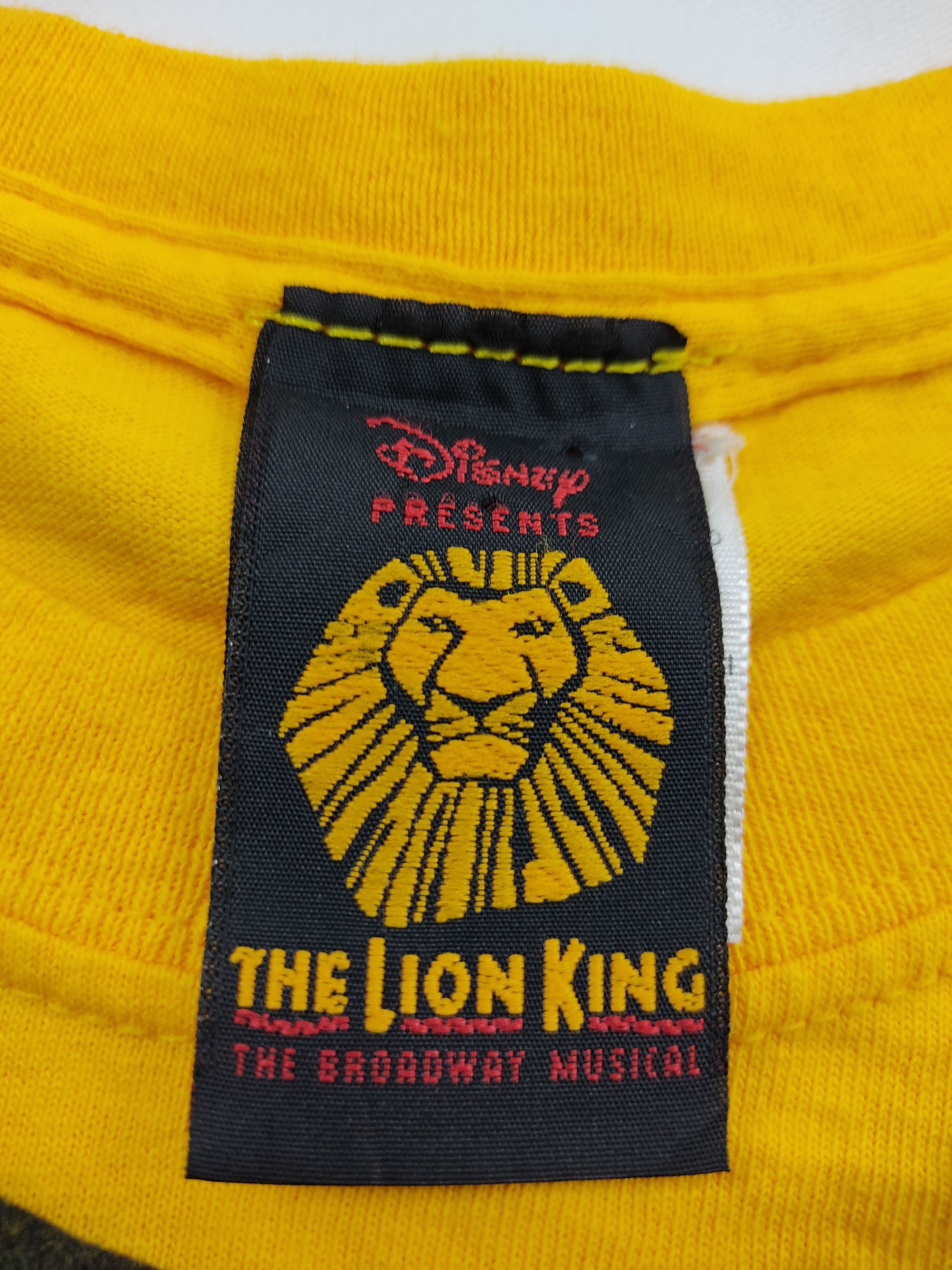 Cartoon Network Vintage Disney The Lion King Movie Broadway Musical Size US S / EU 44-46 / 1 - 2 Thumbnail