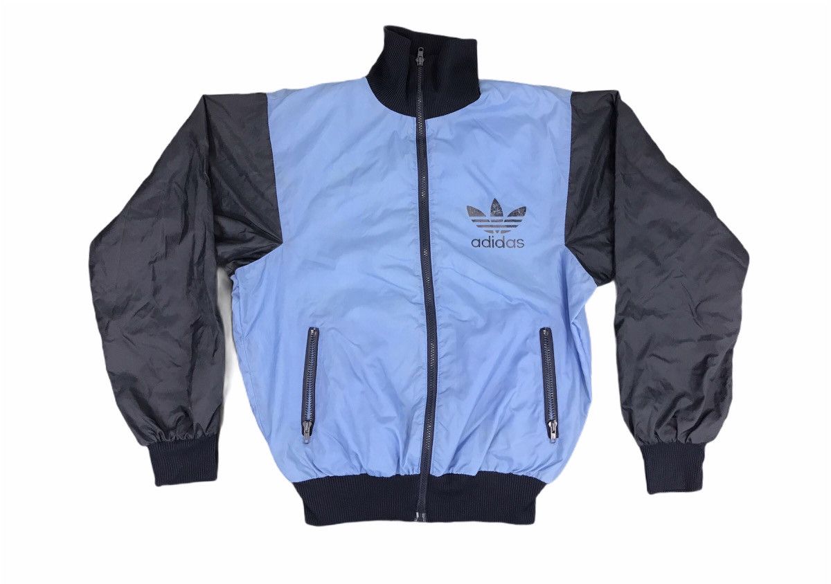 Adidas Vintage 90s Trefoil Adidas Big Logo Coach Hoodie Jacket Size US L / EU 52-54 / 3 - 1 Thumbnail